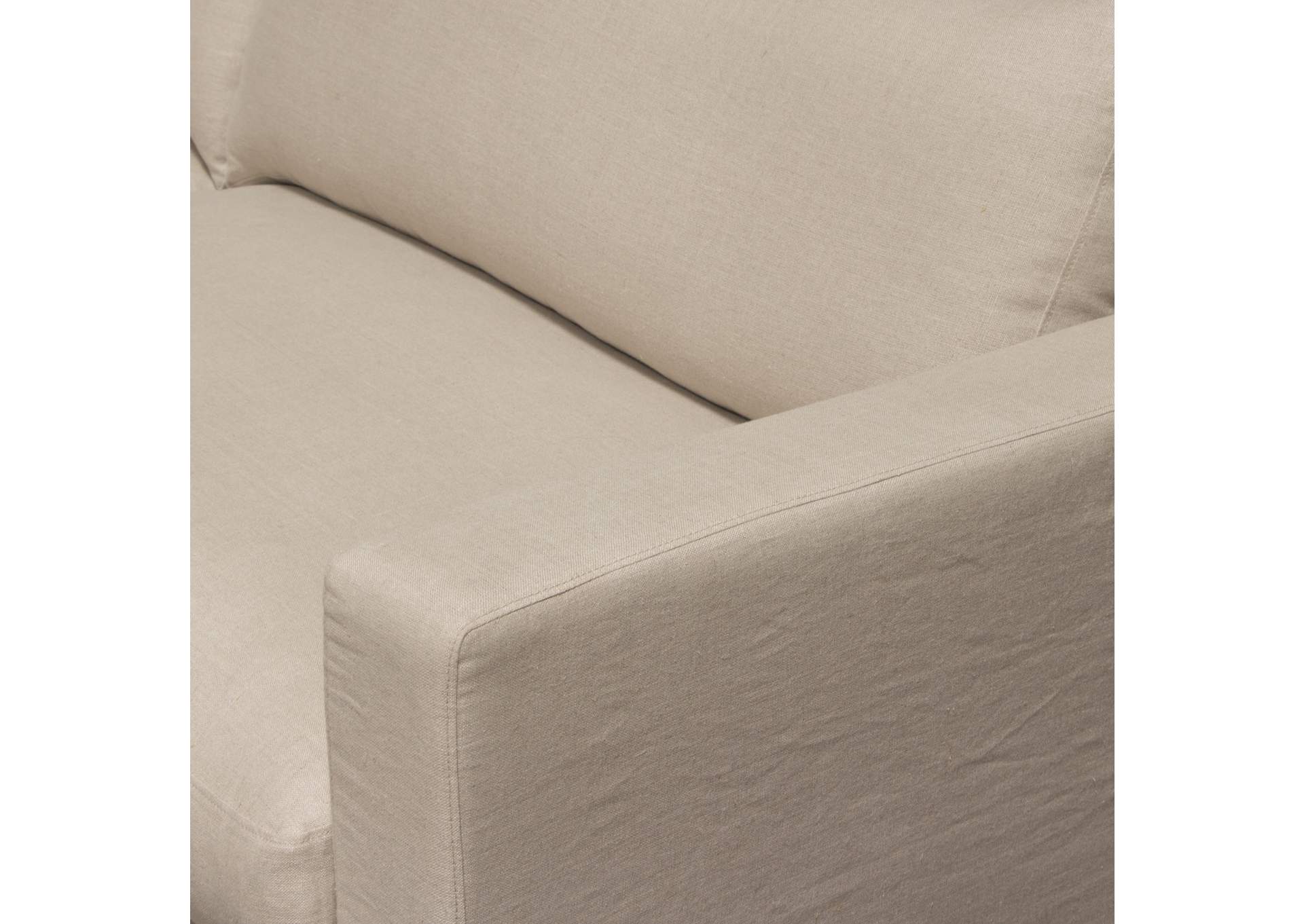 Savannah Slip-cover Sofa In Sand Natural Linen image 10
