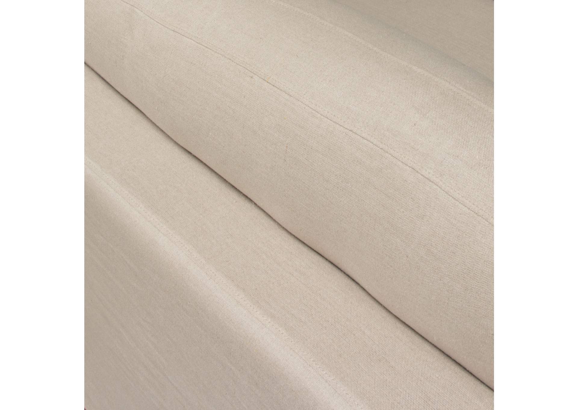 Savannah Slip-cover Sofa In Sand Natural Linen image 11