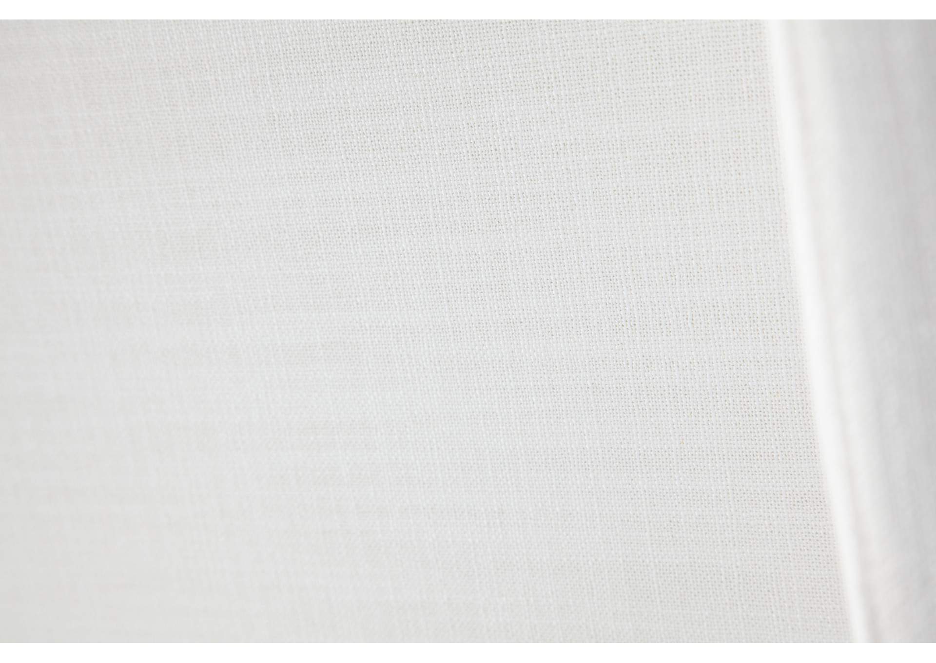 Seattle Queen Bed With Vintage Wing In White Linen image 9