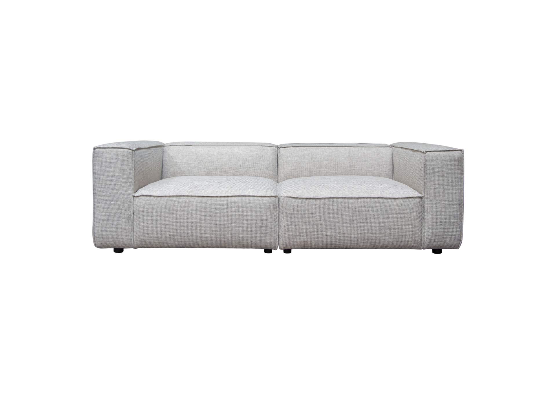 Vice 2pc Modular Sofa In Barley Fabric image 3