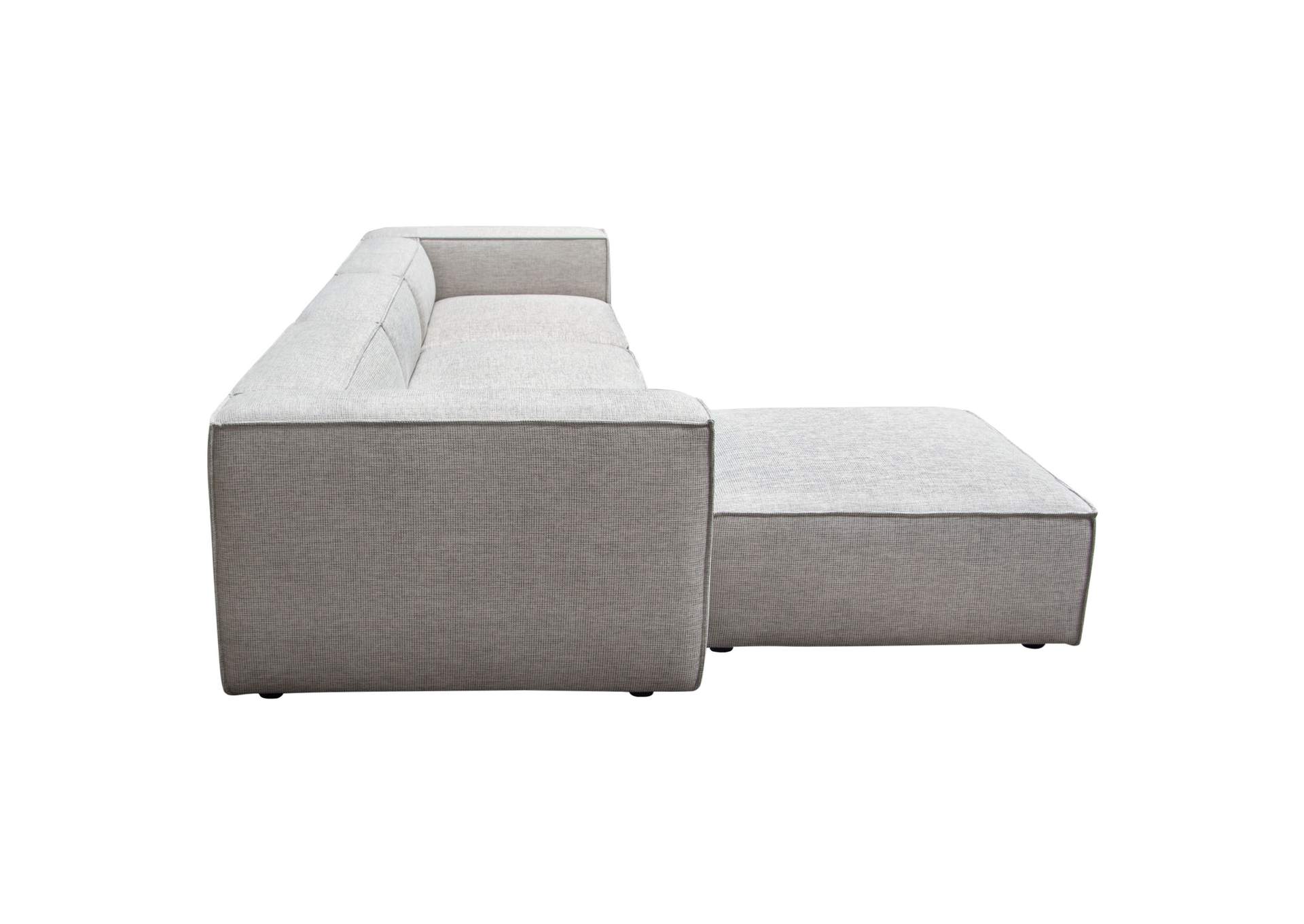 Vice 4pc Modular Sectional In Barley Fabric With Ottoman image 23
