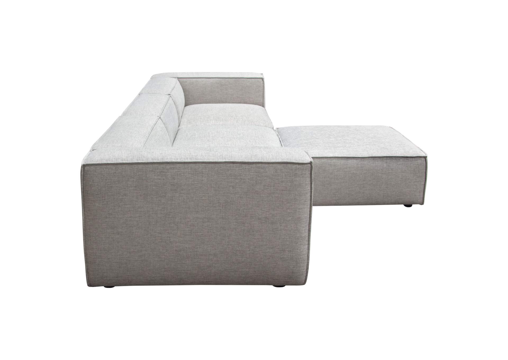 Vice 4pc Modular Sectional In Barley Fabric With Ottoman image 22