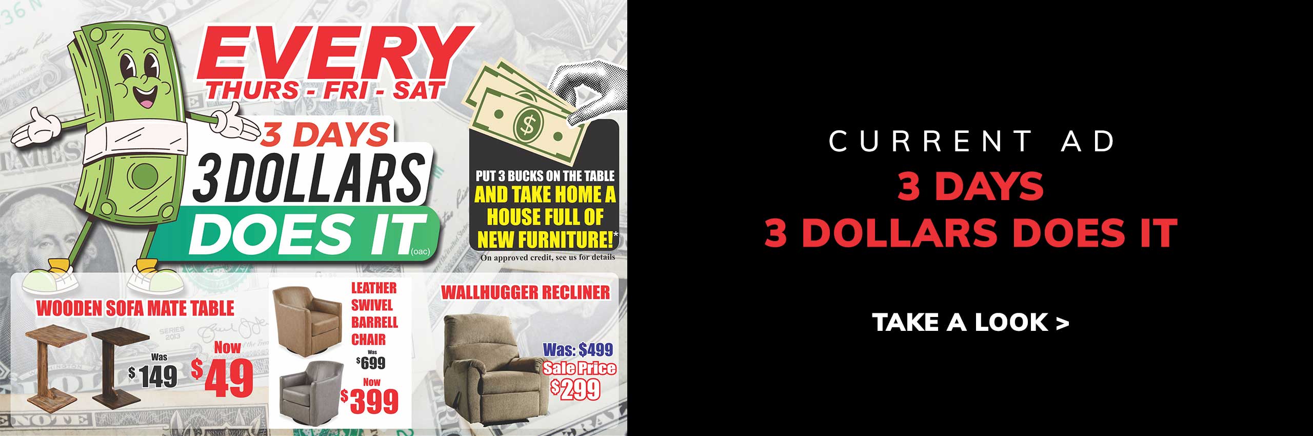 3 Days 3 Dollars Does It!