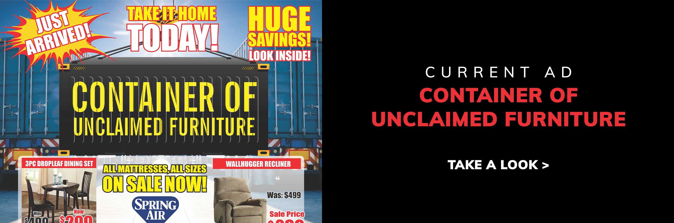 Container of Unclaimed Furniture