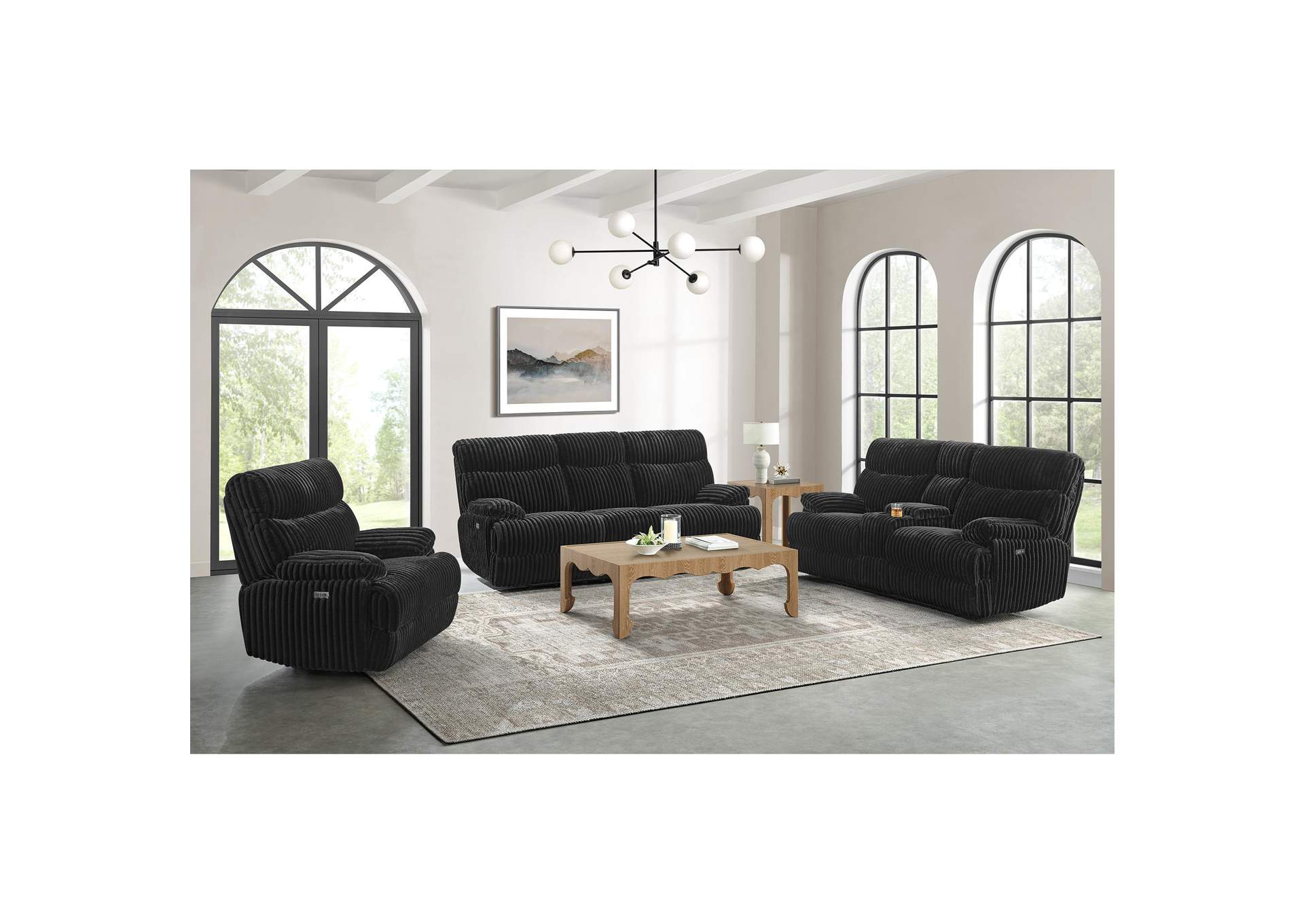 Admiral Power Motion Recliner In Masis Black image 1