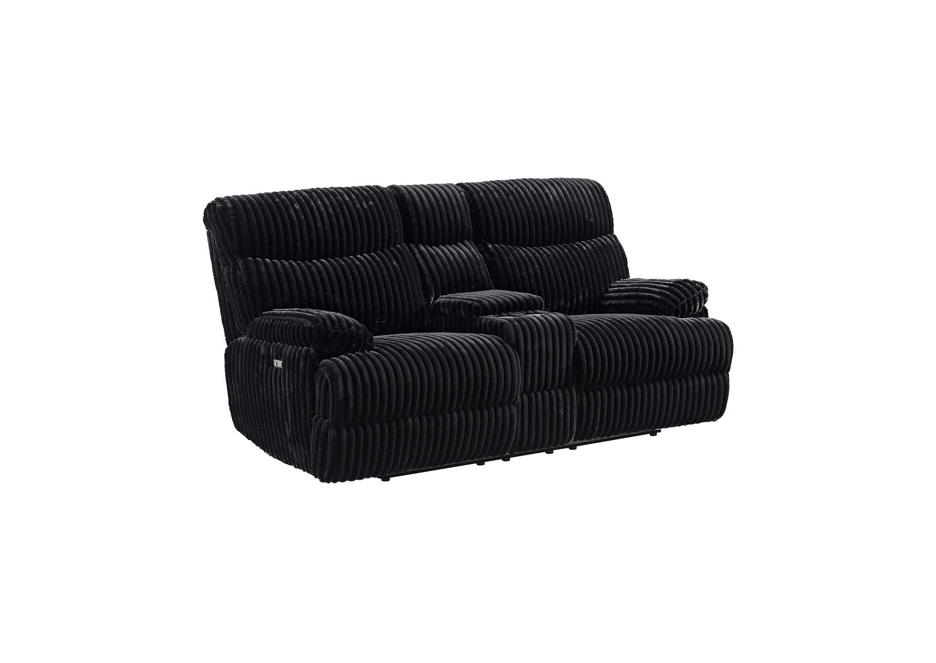 Admiral Power Motion Loveseat With Console In Masis Black image 6