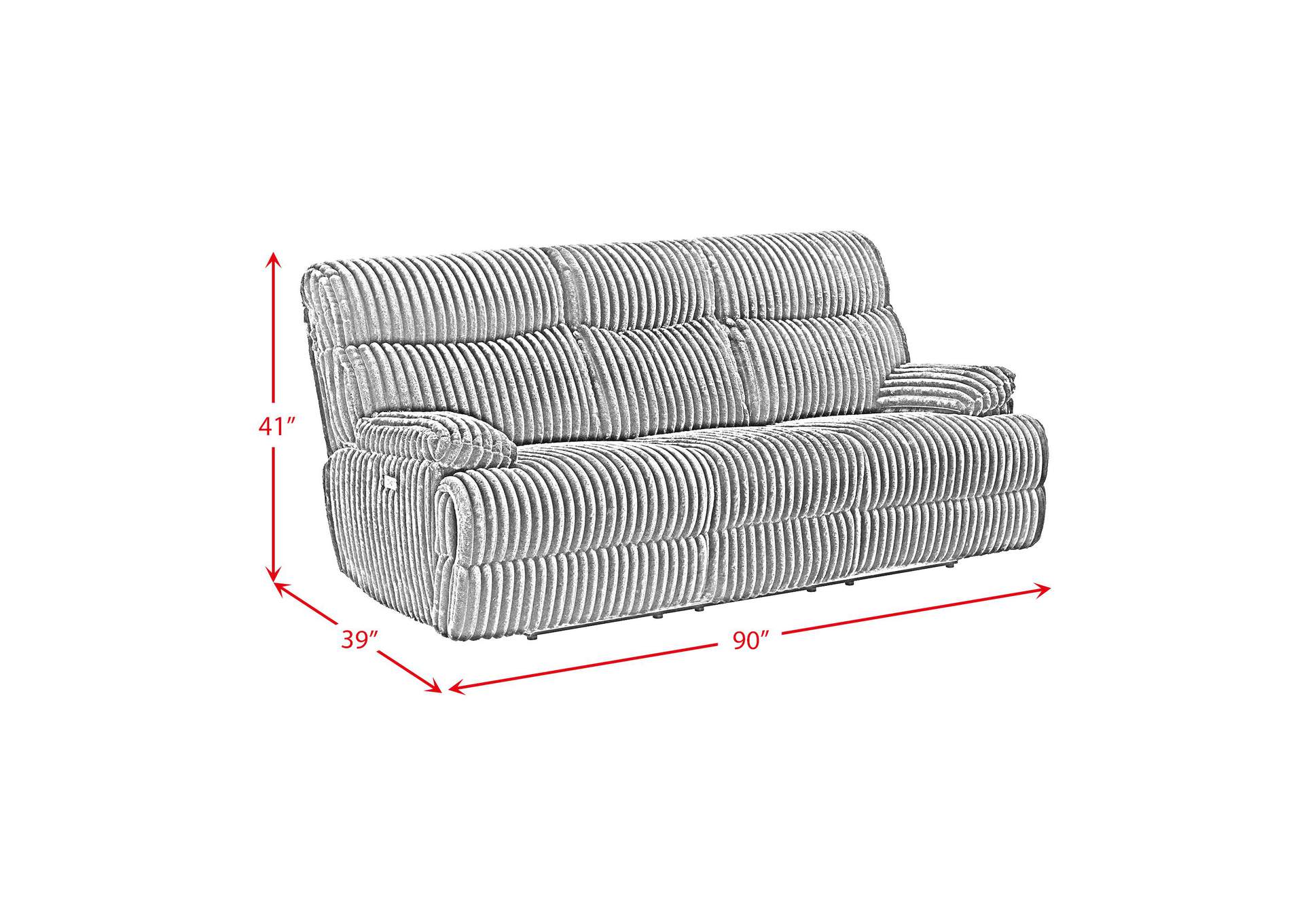 Admiral Power Motion Sofa In Masis Black image 5
