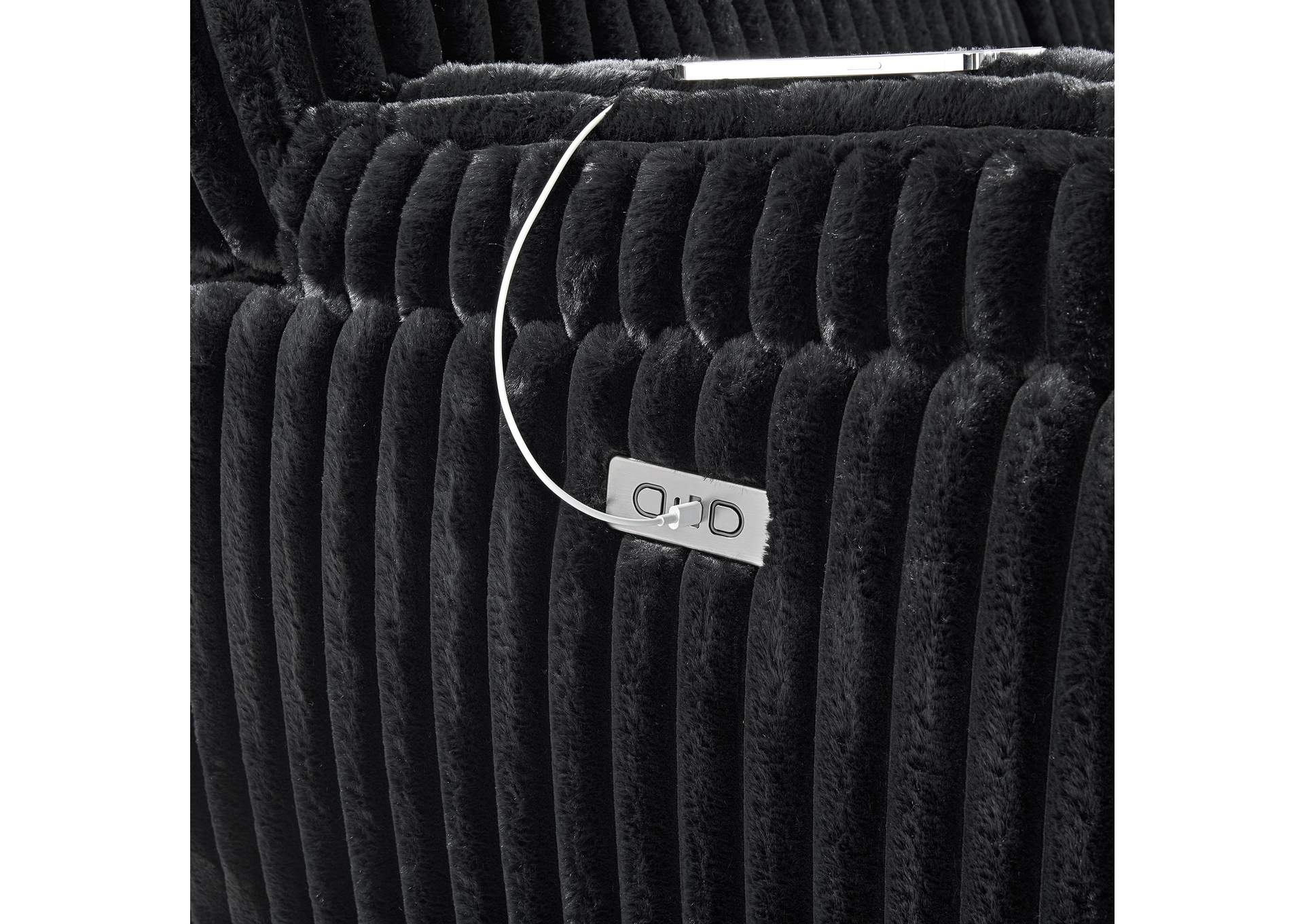 Admiral Power Motion Recliner In Masis Black image 3