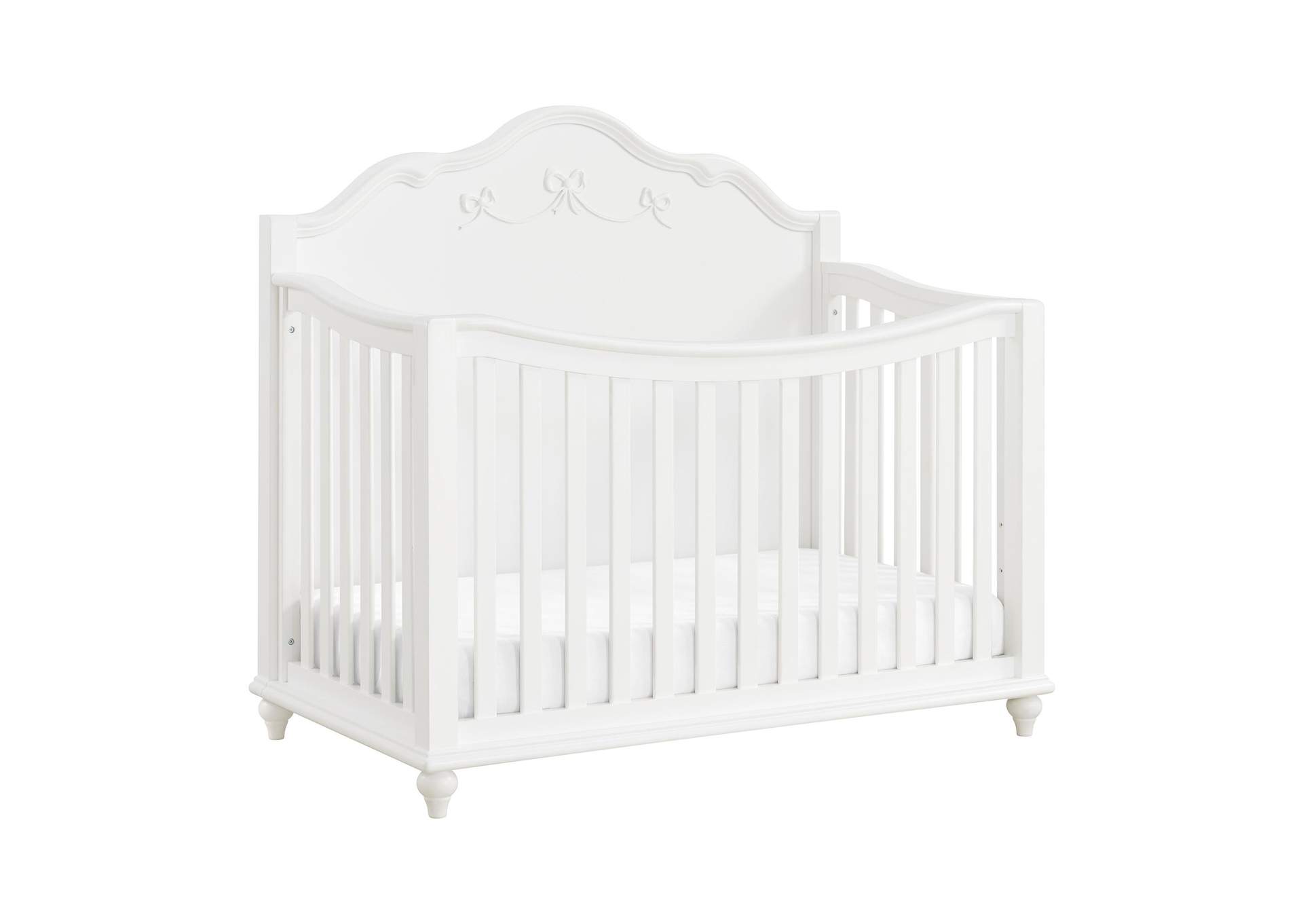 Alana Crib With Guardrails In White image 3