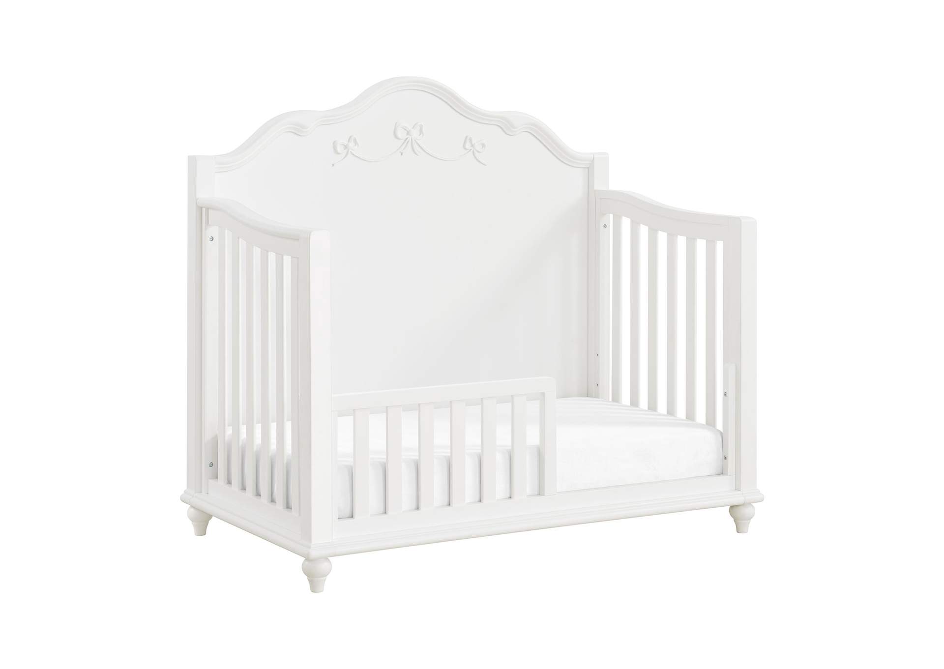 Alana Crib With Guardrails In White image 4