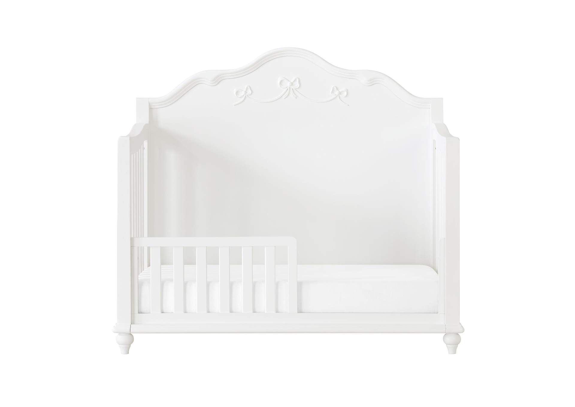 Alana Crib With Guardrails In White image 6