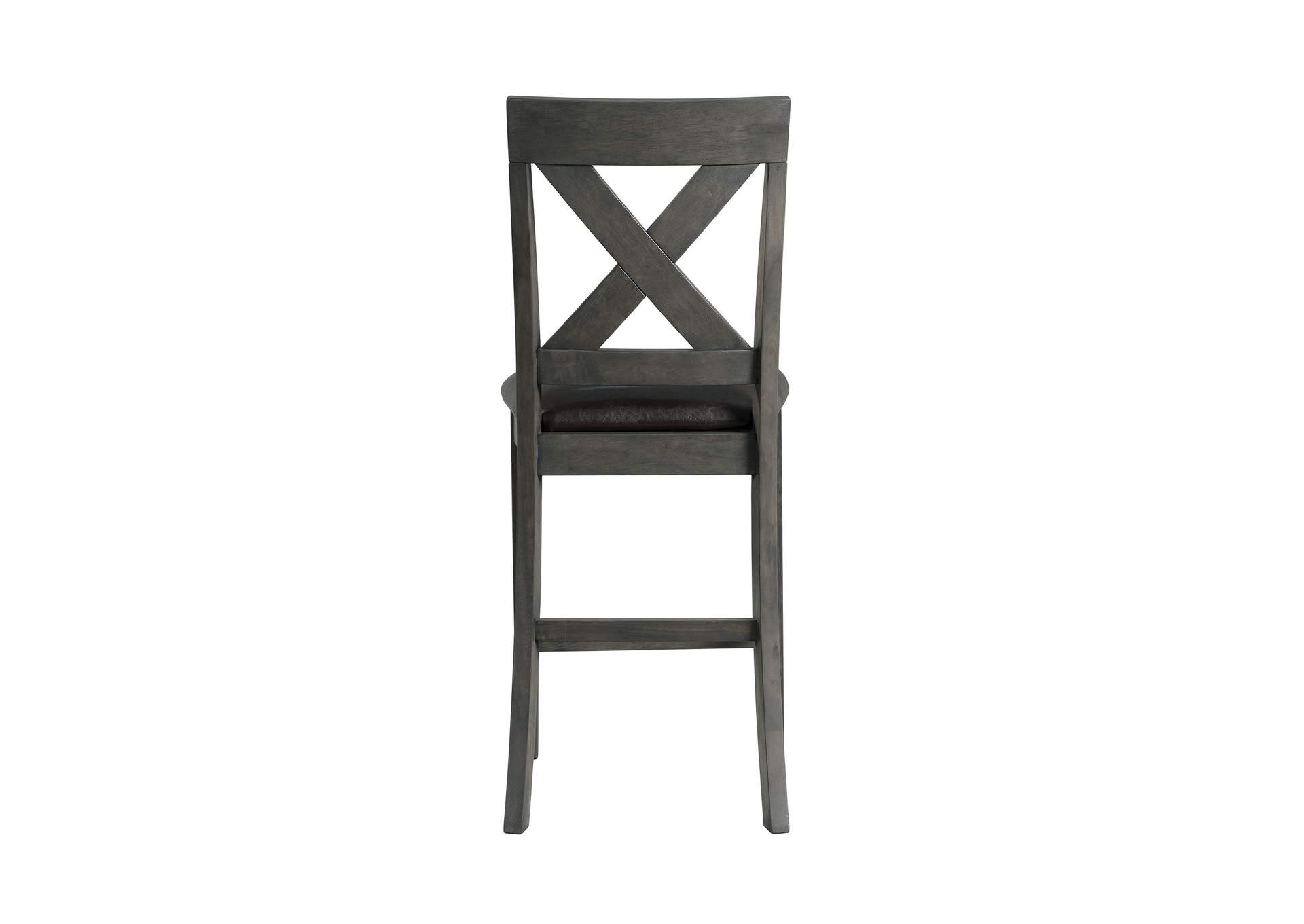 Alex Counter Side Chair With Black Pu Grey 2 Per Pack image 7