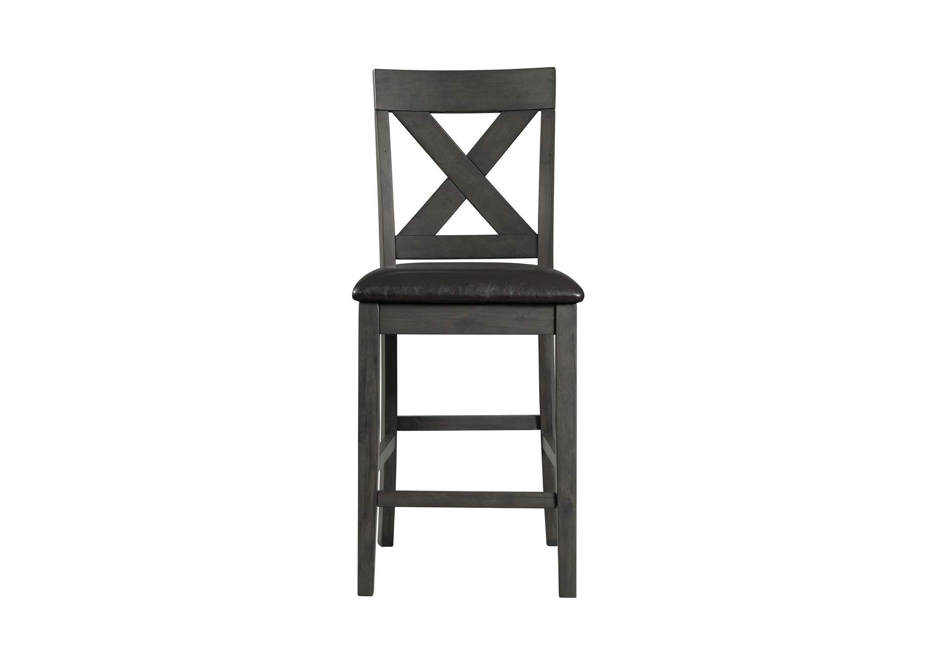 Alex Counter Side Chair With Black Pu Grey 2 Per Pack image 5