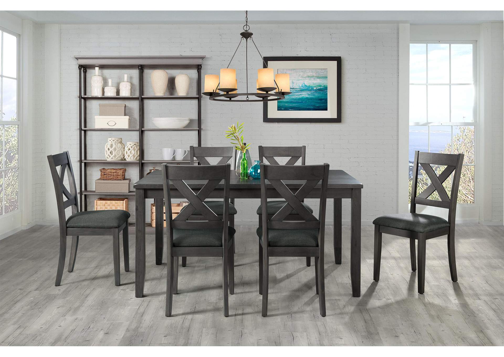 Alex Dining Side Chair Grey 2 Per Pack image 1