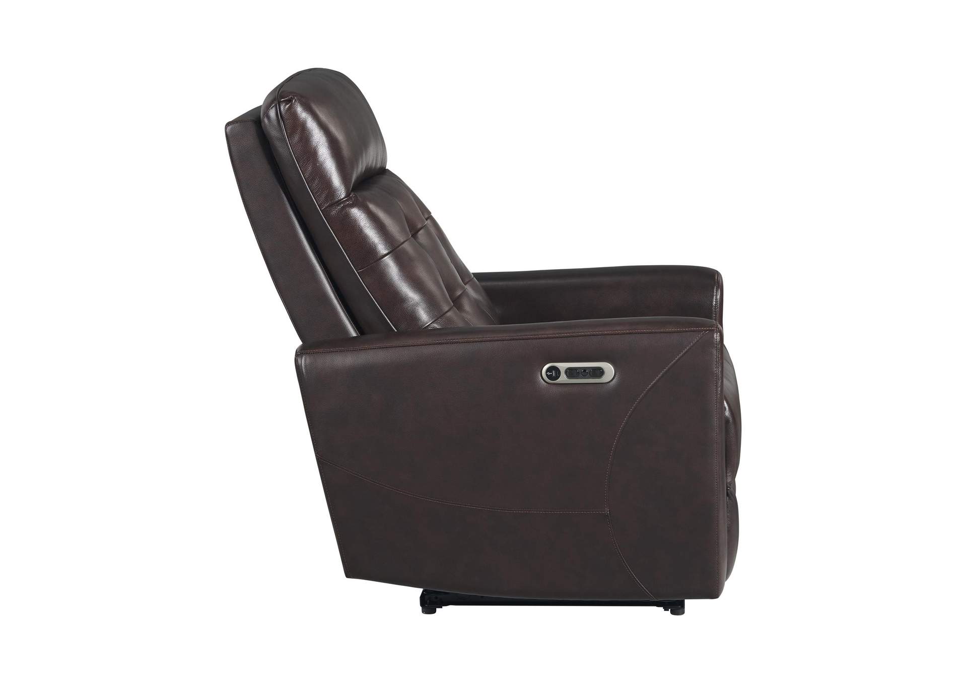 All Star Power Recliner With Power Headrest In Jazz Brown Top Grain - Pvc image 10