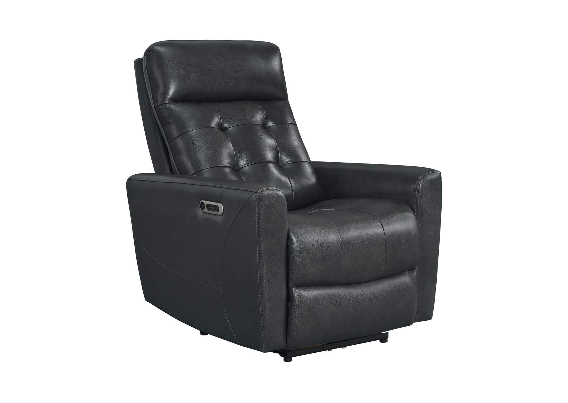 All Star Power Recliner With Power Headrest In Jazz Charcoal image 8
