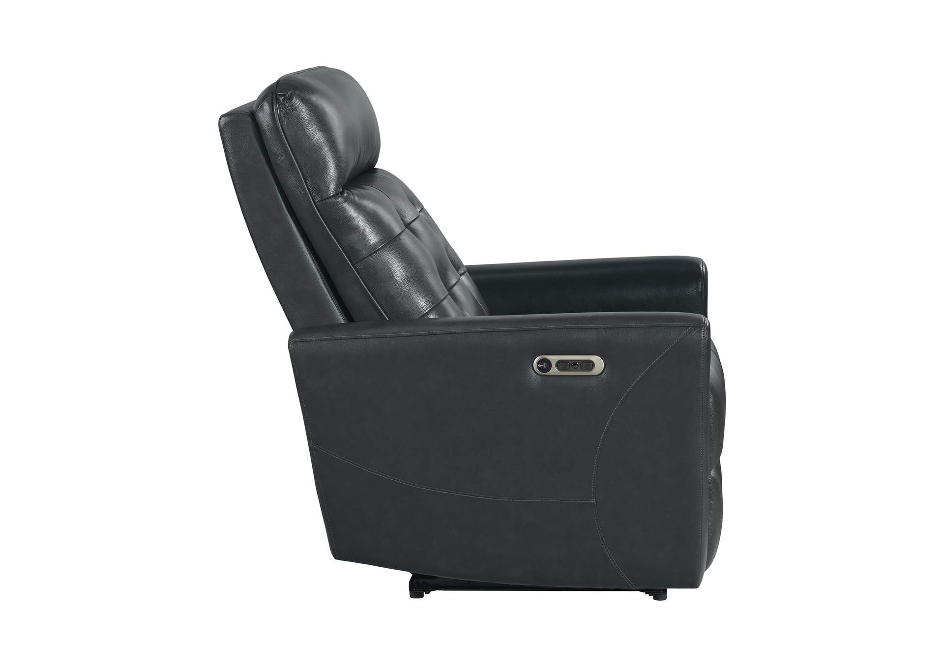 All Star Power Recliner With Power Headrest In Jazz Charcoal image 10