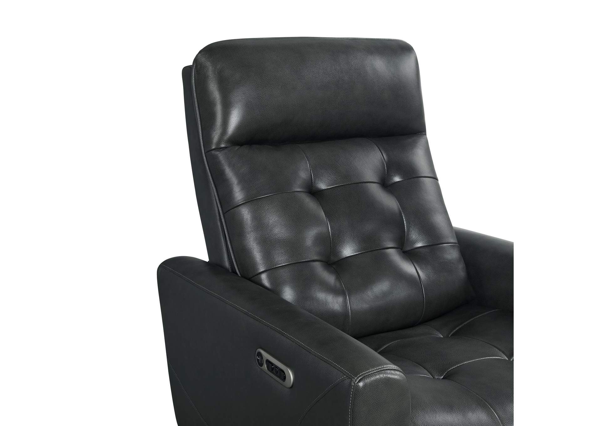 All Star Power Recliner With Power Headrest In Jazz Charcoal image 3