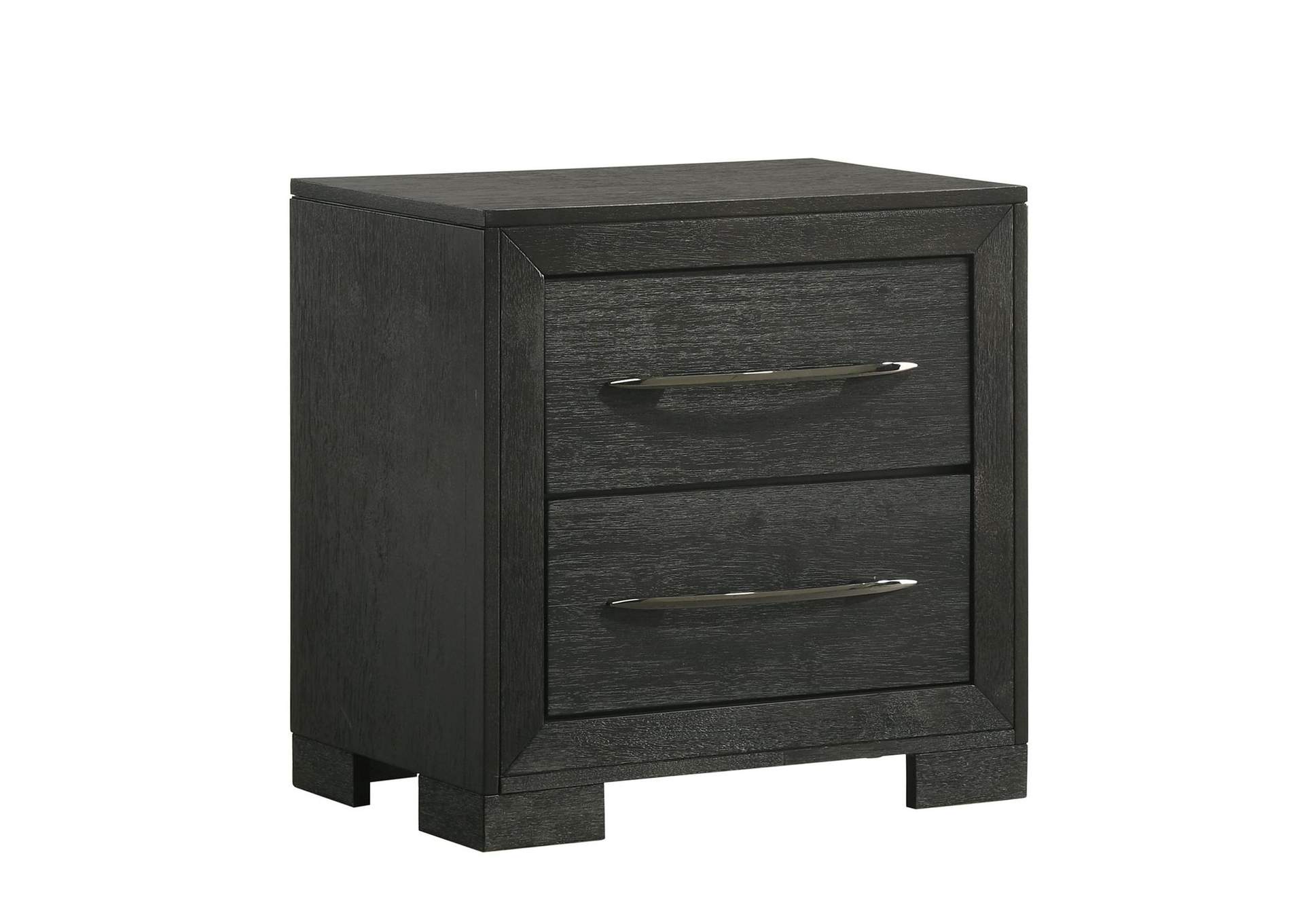 Allan 2 - Drawer Nightstand In Black image 7