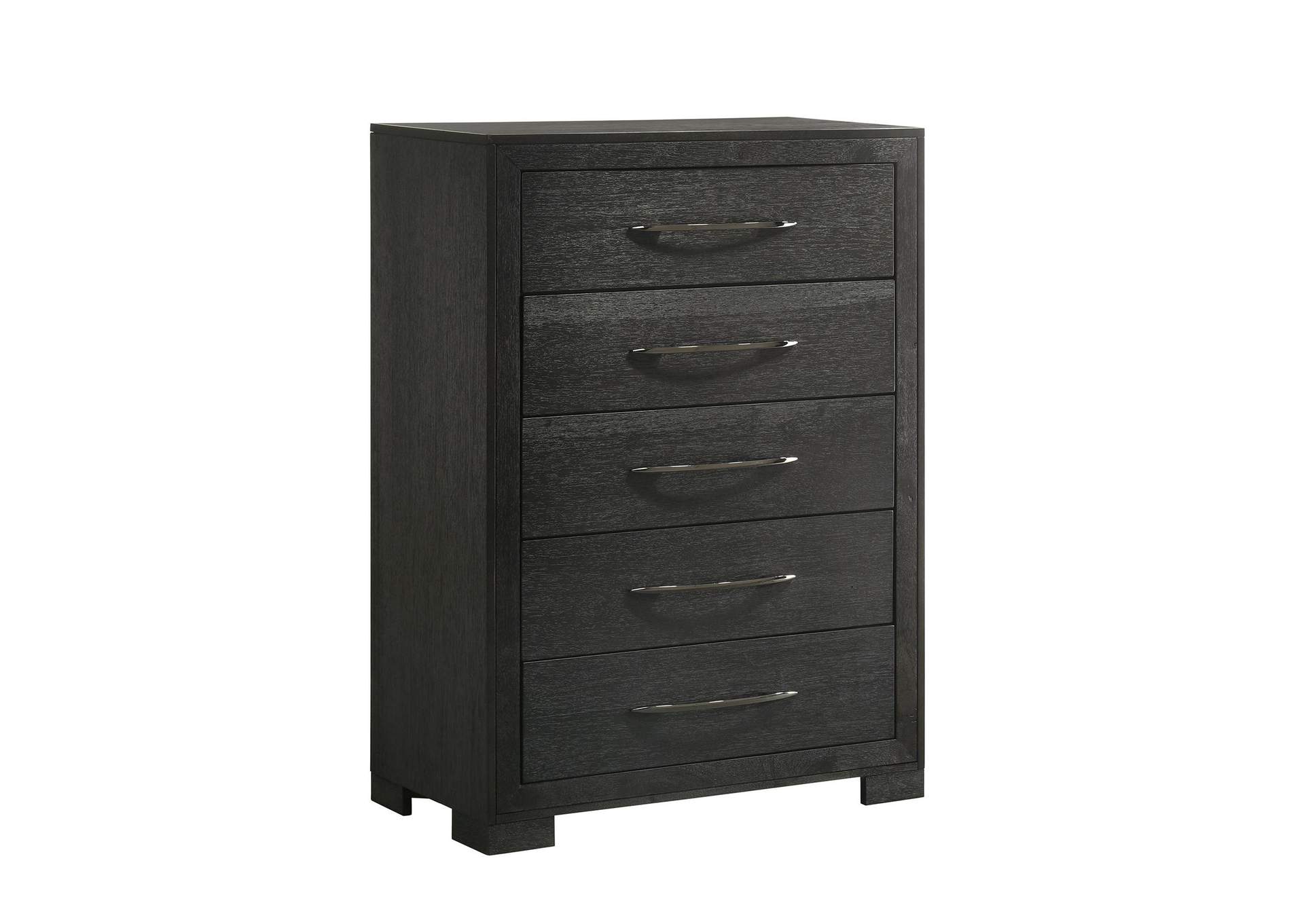 Allan 5 - Drawer Chest In Black image 7