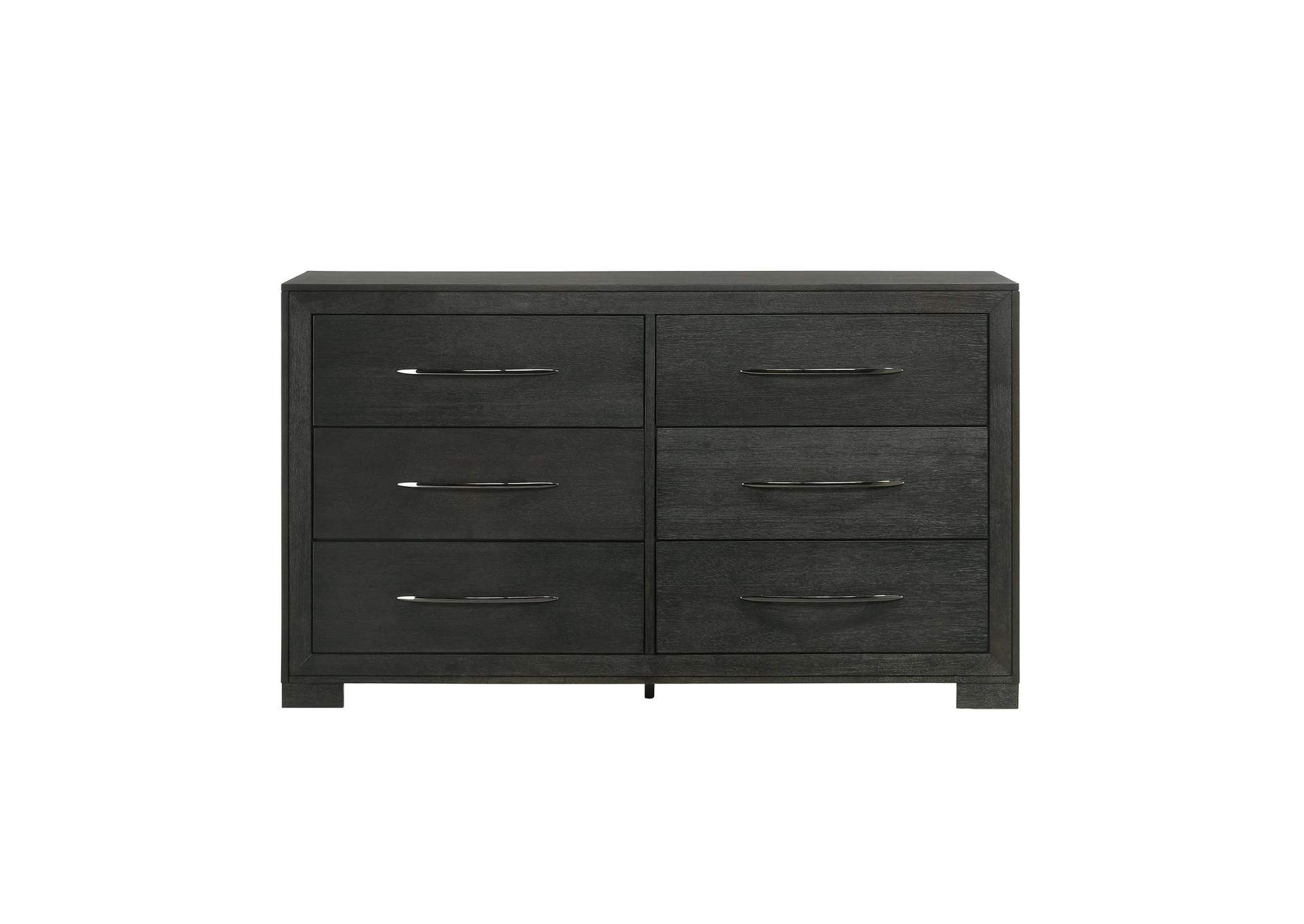 Allan 6 - Drawer Dresser In Black image 8