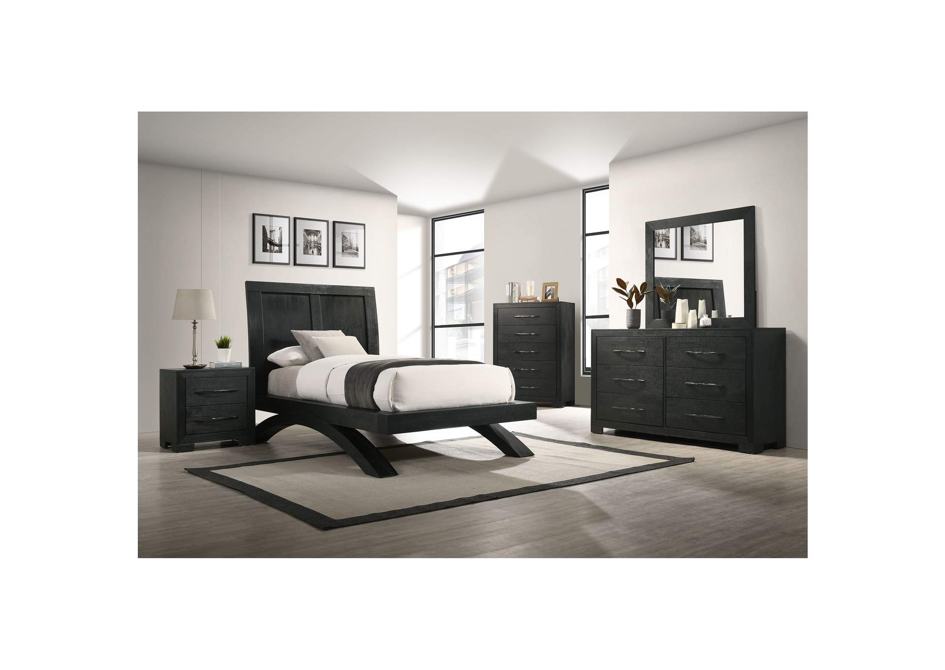 Allan Twin Bed In Black