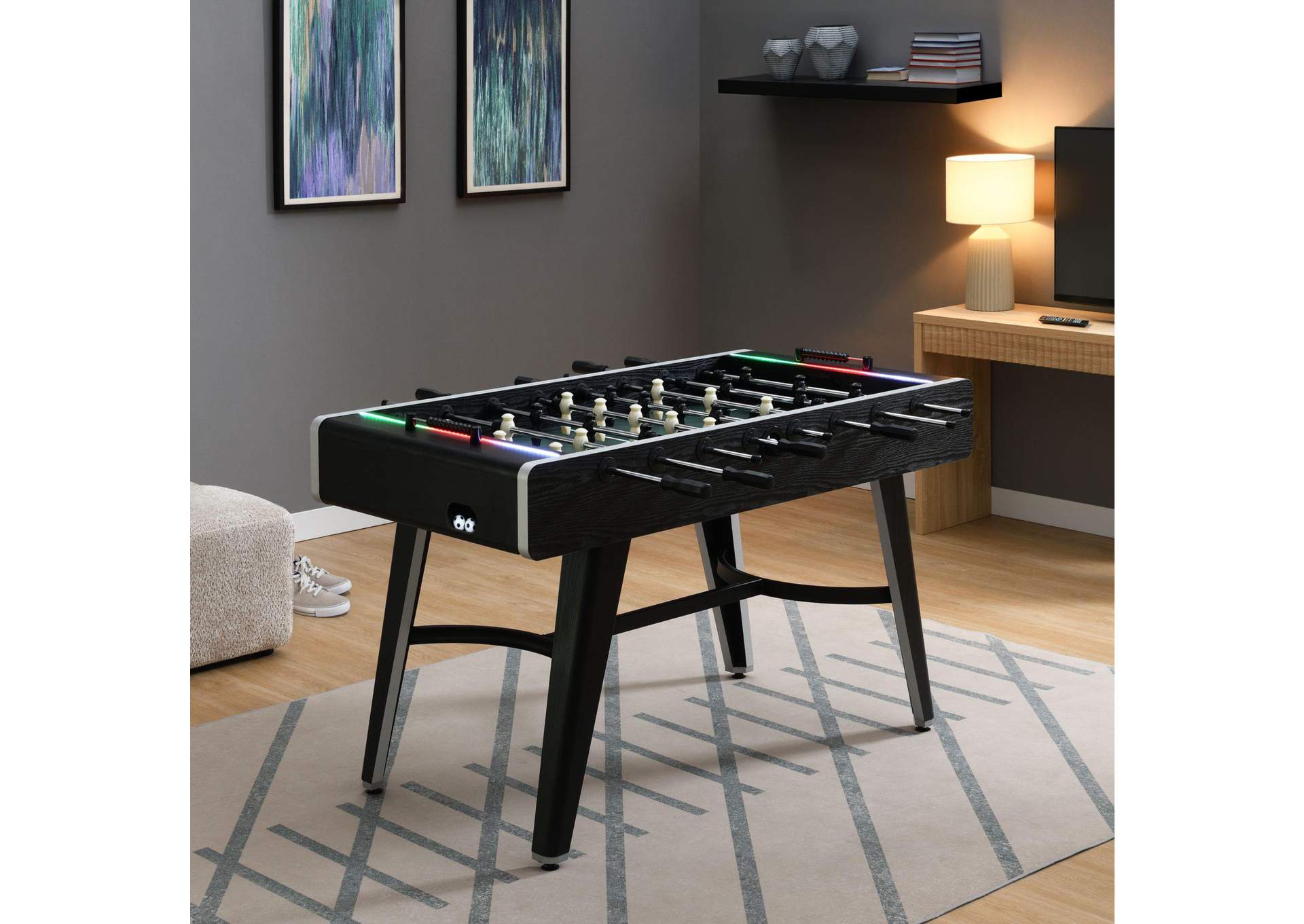 Amaya Indoor Foosball With Led In Black 3A image 1