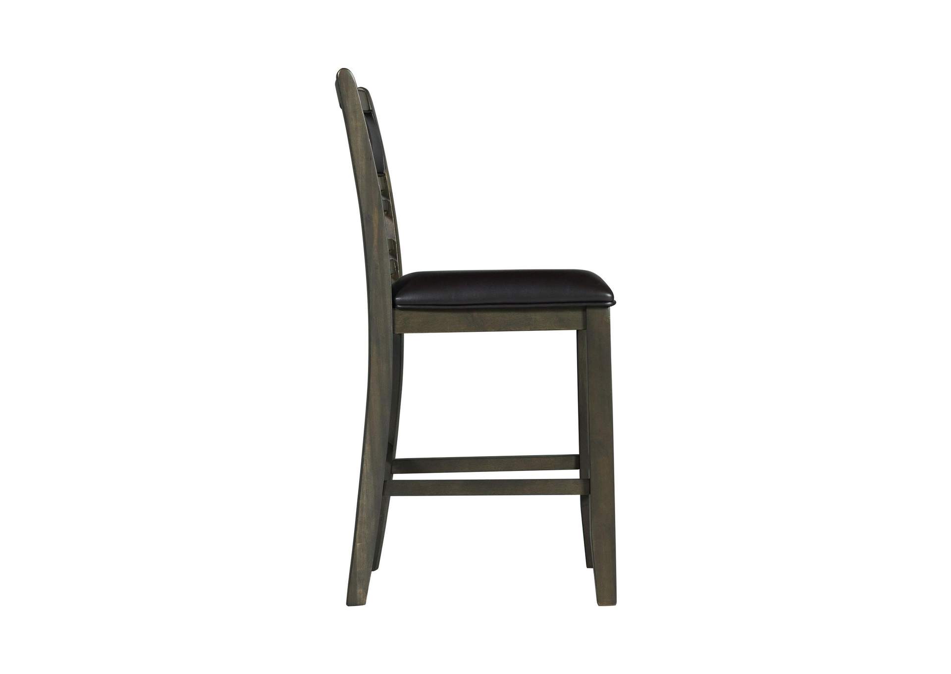 Amherst Counter Side Chair With Pu Cushion Grey Finish 2 Per Pack image 12
