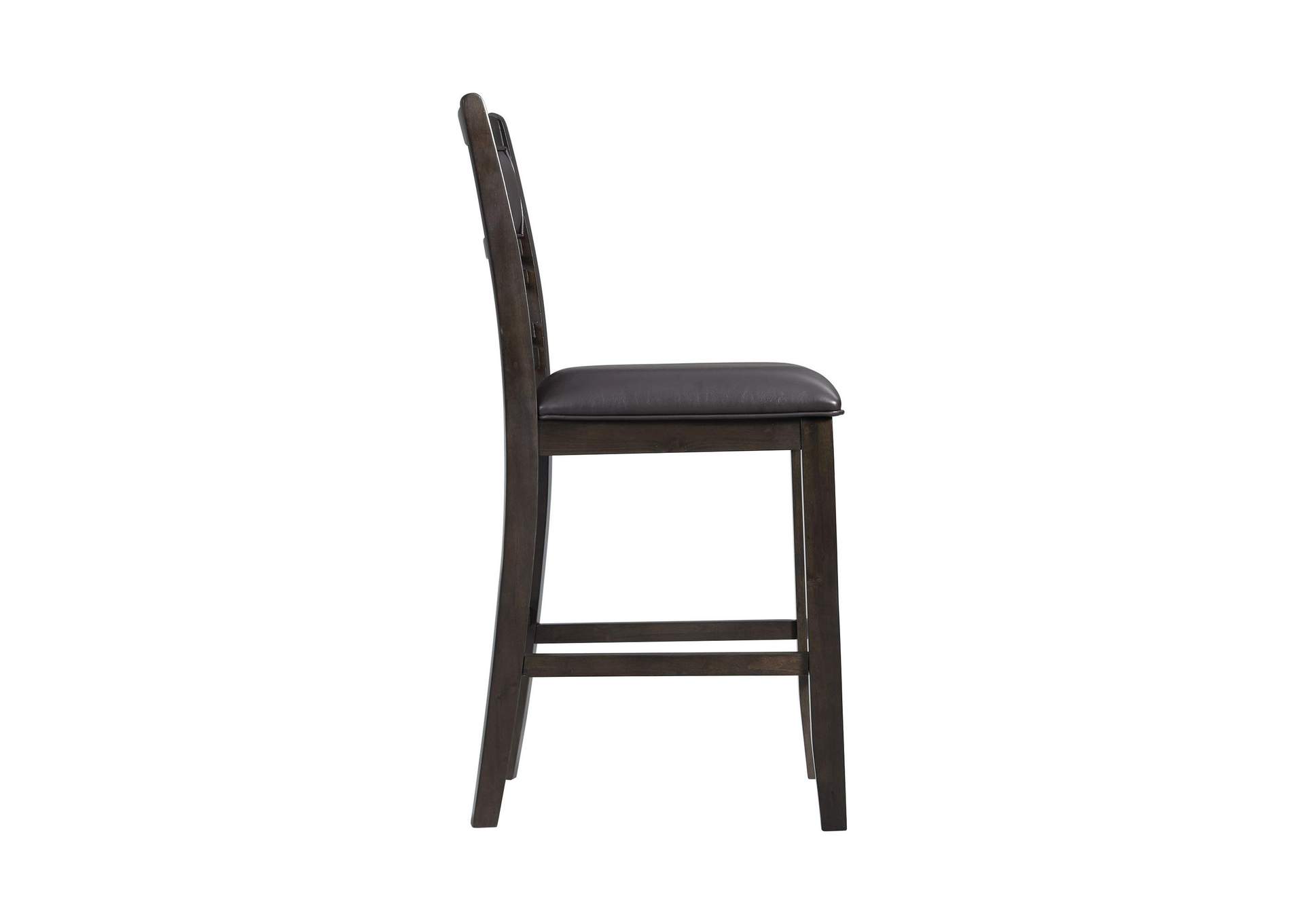 Amherst Counter Side Chair With Pu Cushion Dark Finish 2 Per Pack image 14