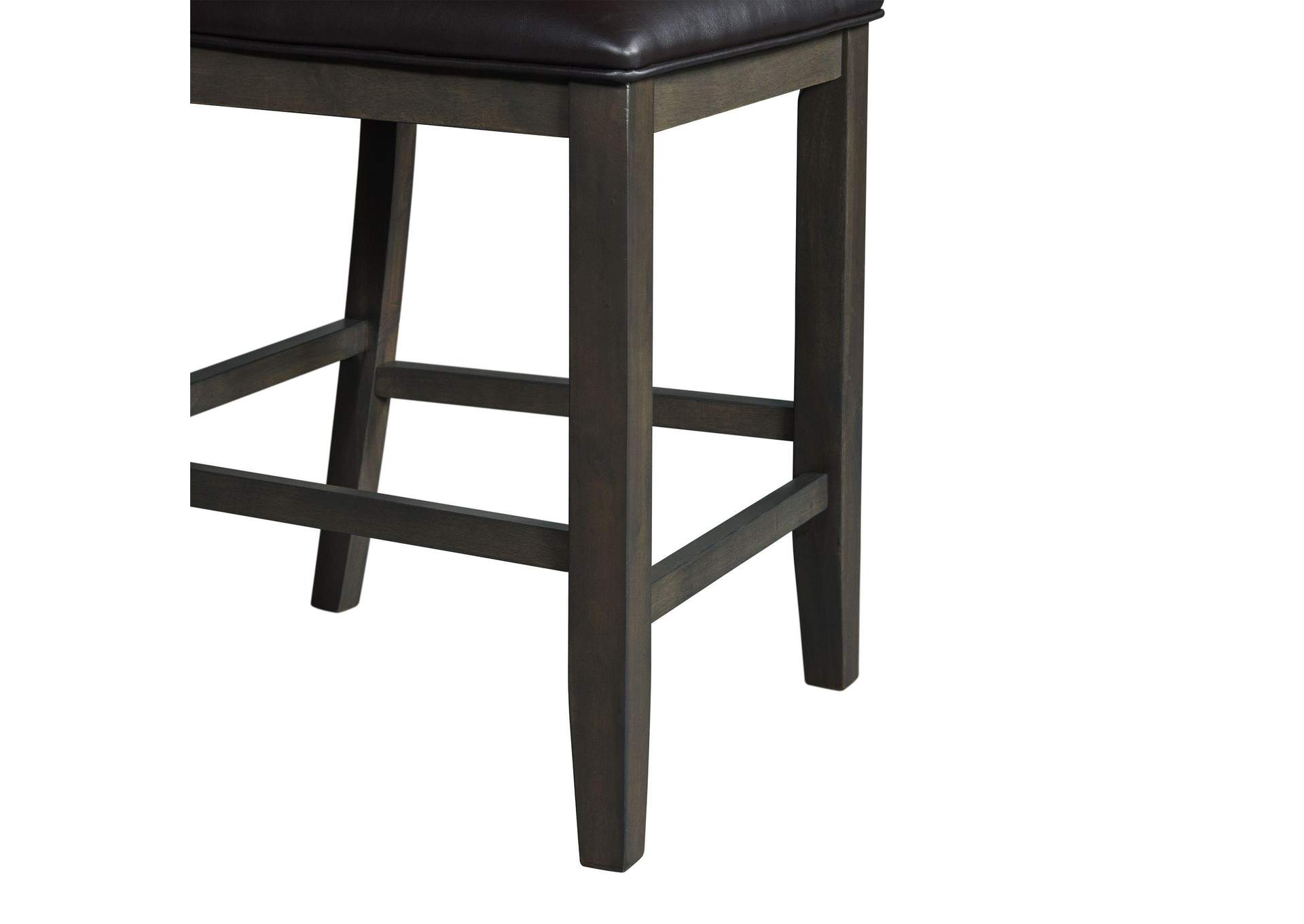 Amherst Counter Side Chair With Pu Cushion Grey Finish 2 Per Pack image 5