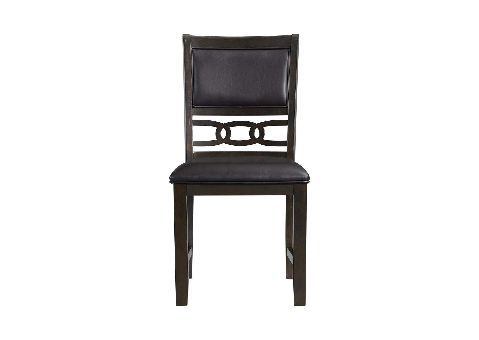 Amherst Dining Side Chair With Pu Cushion Side Stretcher Dark Finish 2 Per Pack image 13