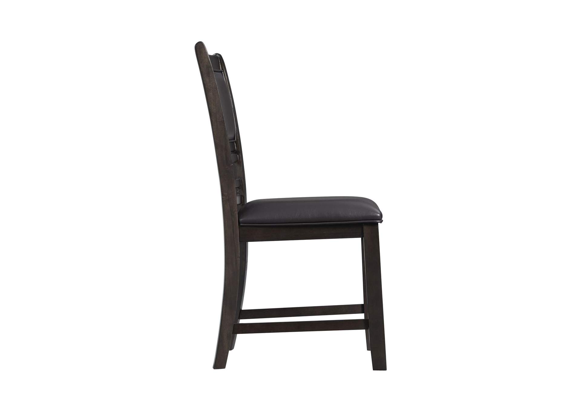 Amherst Dining Side Chair With Pu Cushion Side Stretcher Dark Finish 2 Per Pack image 14