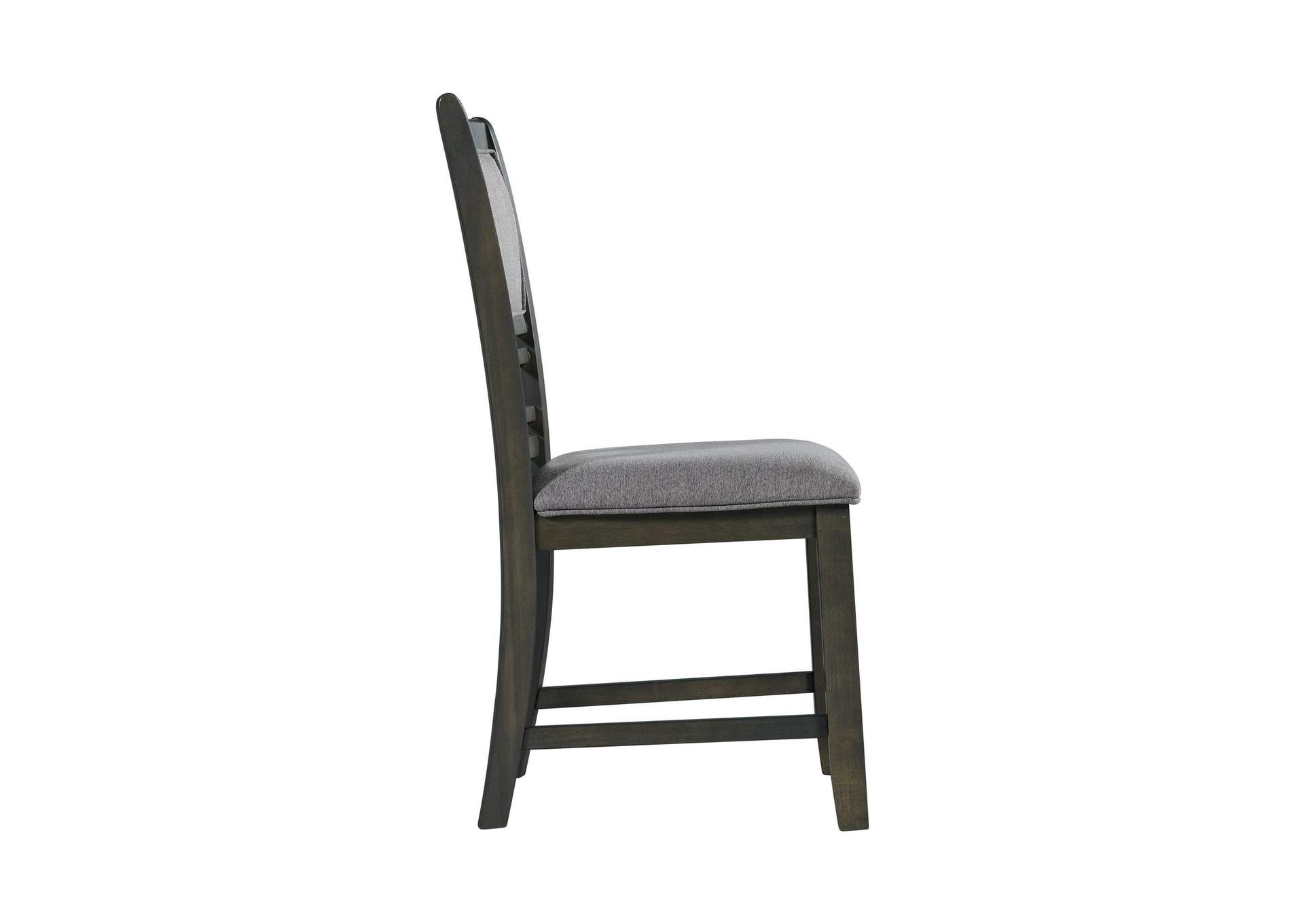 Amherst Dining Side Chair With Fabric Cushion Side Stretcher Grey Finish 2 Per Pack image 13