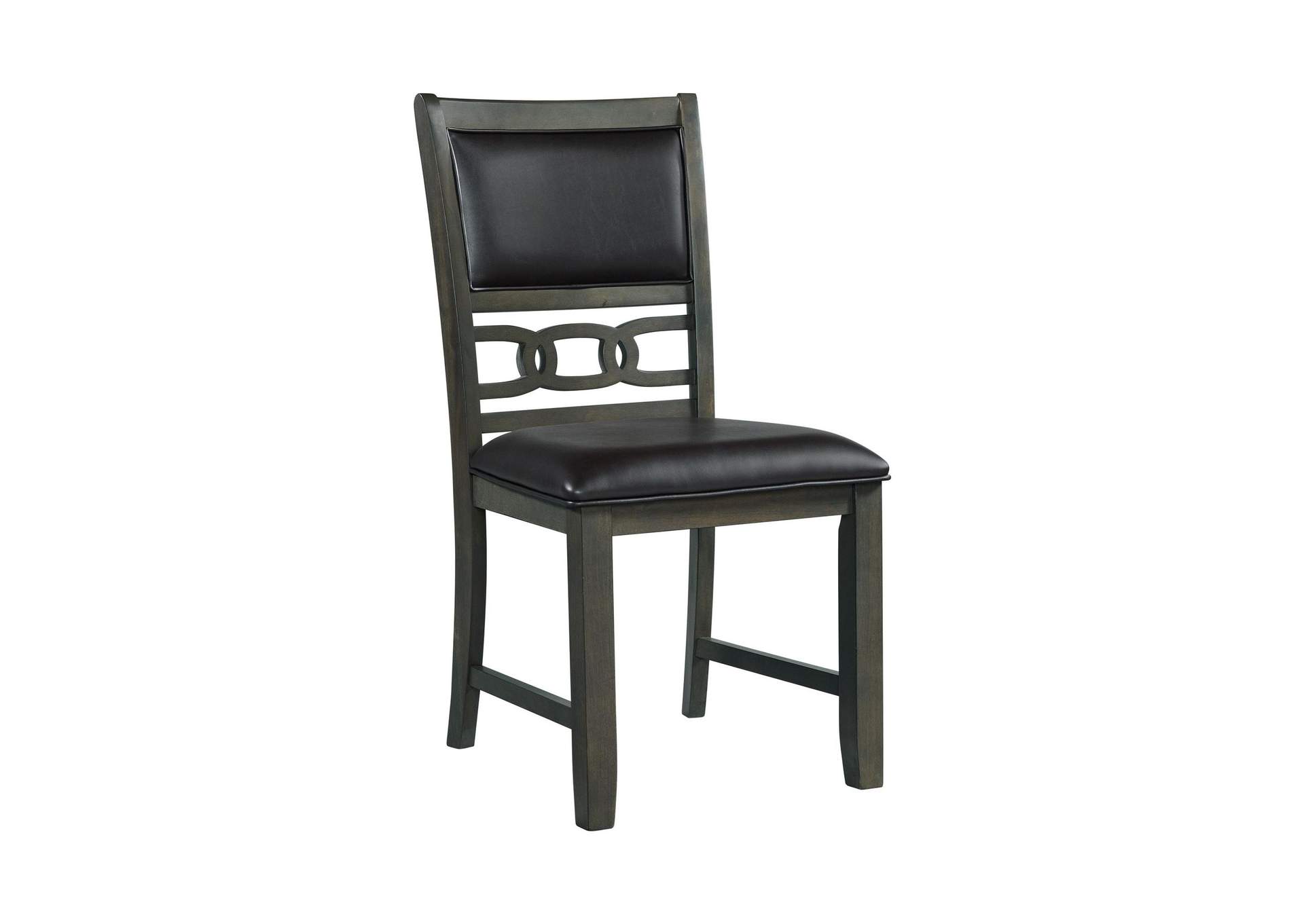 Amherst Dining Side Chair With Pu Cushion Side Stretcher Grey Finish 2 Per Pack image 8