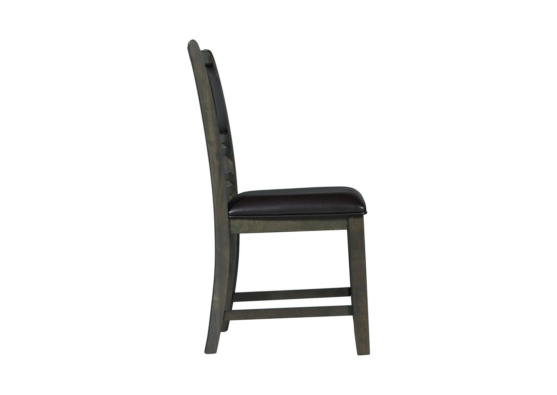 Amherst Dining Side Chair With Pu Cushion Side Stretcher Grey Finish 2 Per Pack image 10