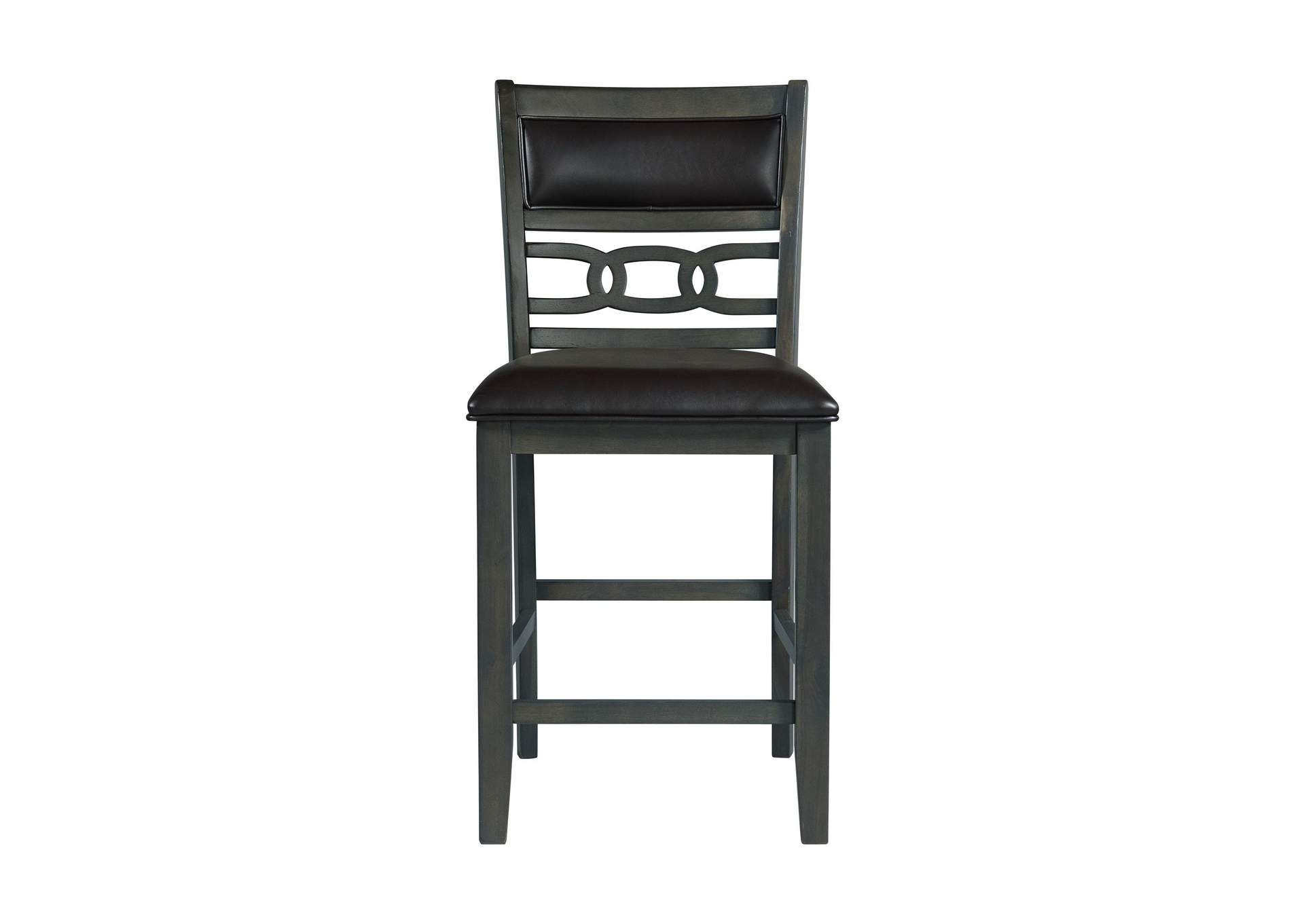 Amherst Counter Side Chair With Pu Cushion Grey Finish 2 Per Pack image 5