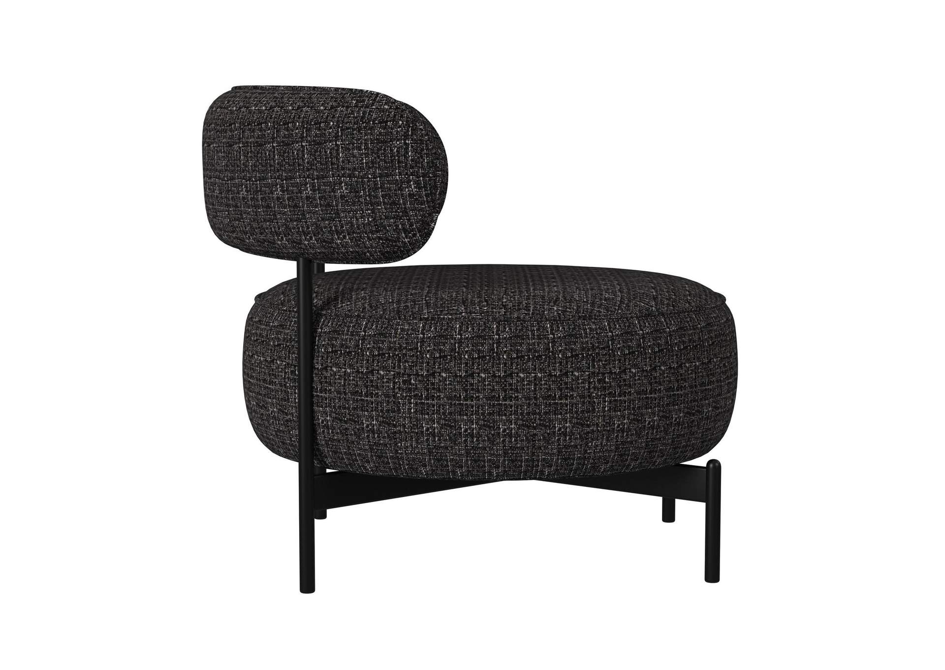 Antonia Swivel Chair In Heron Black image 8