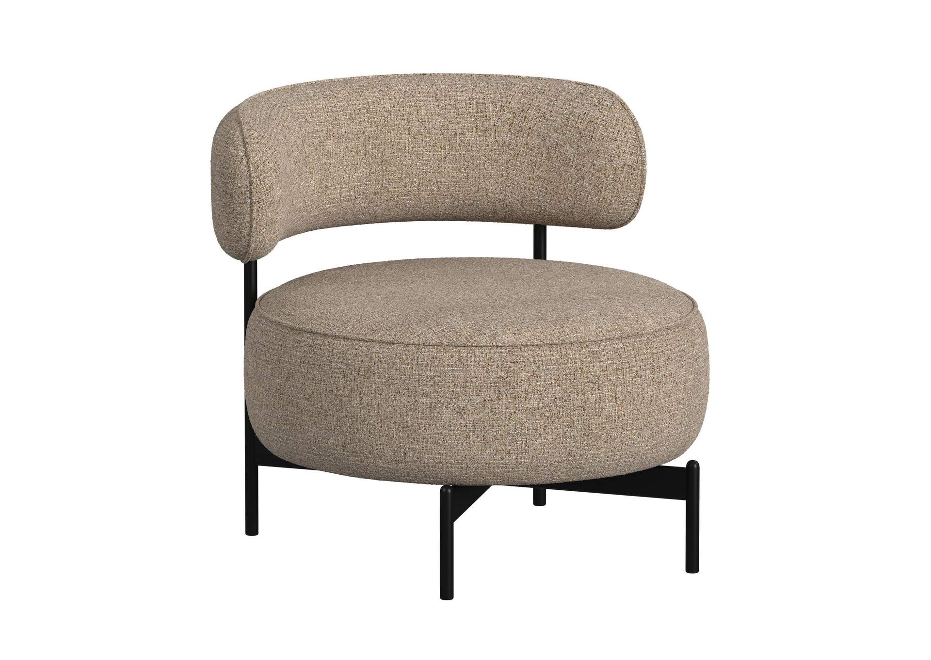Antonia Swivel Chair In Heron Brown image 3