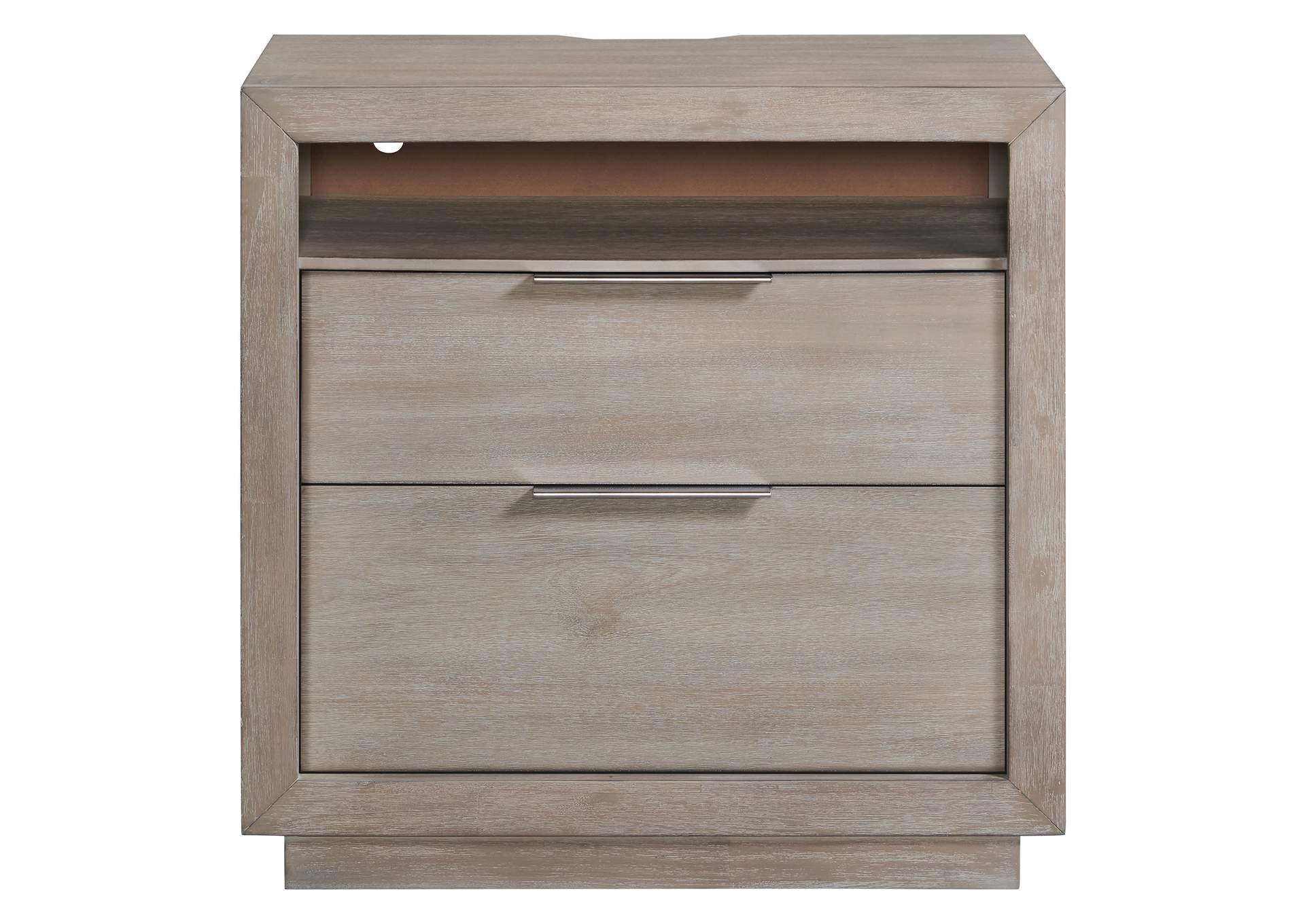Arcadia 2 - Drawer Nightstand With USB In Grey image 4