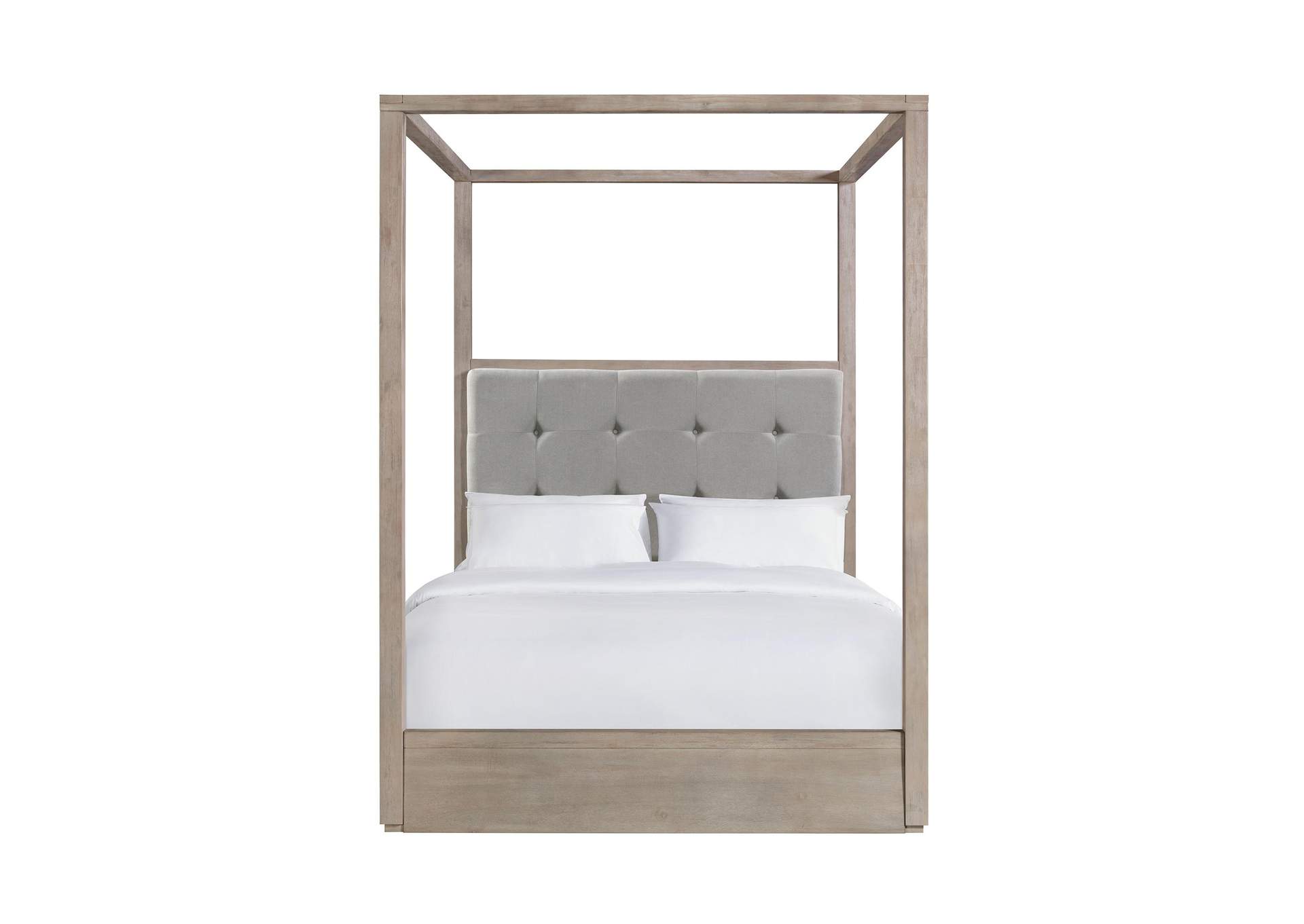 Arcadia Queen Canopy Bed In Grey image 5