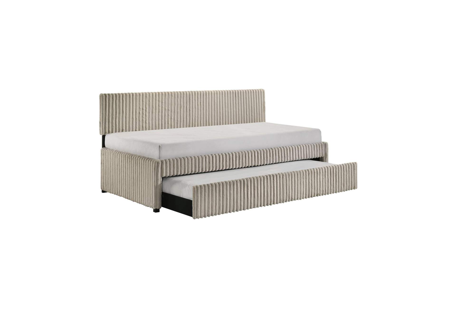 Arden Twin Daybed With Trundle In Corduroy Beige image 7