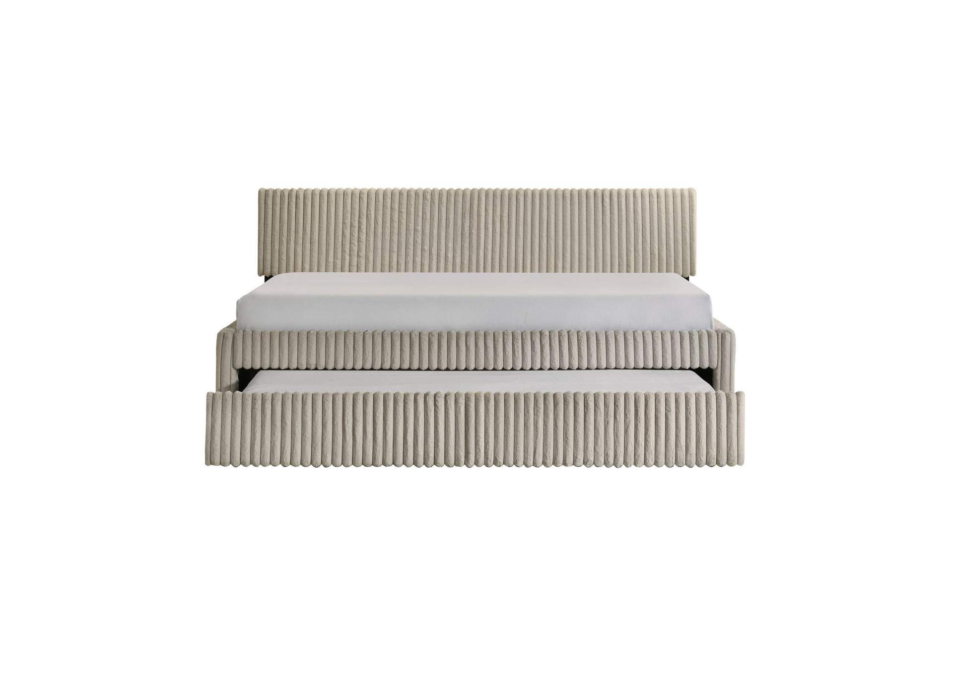 Arden Twin Daybed With Trundle In Corduroy Beige image 9