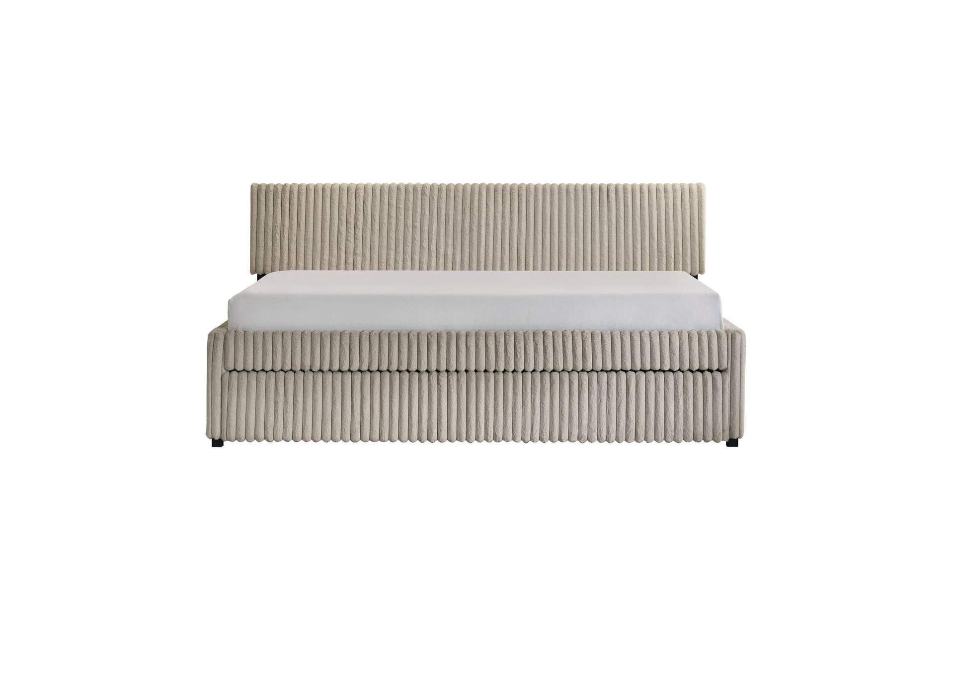 Arden Twin Daybed With Trundle In Corduroy Beige image 8