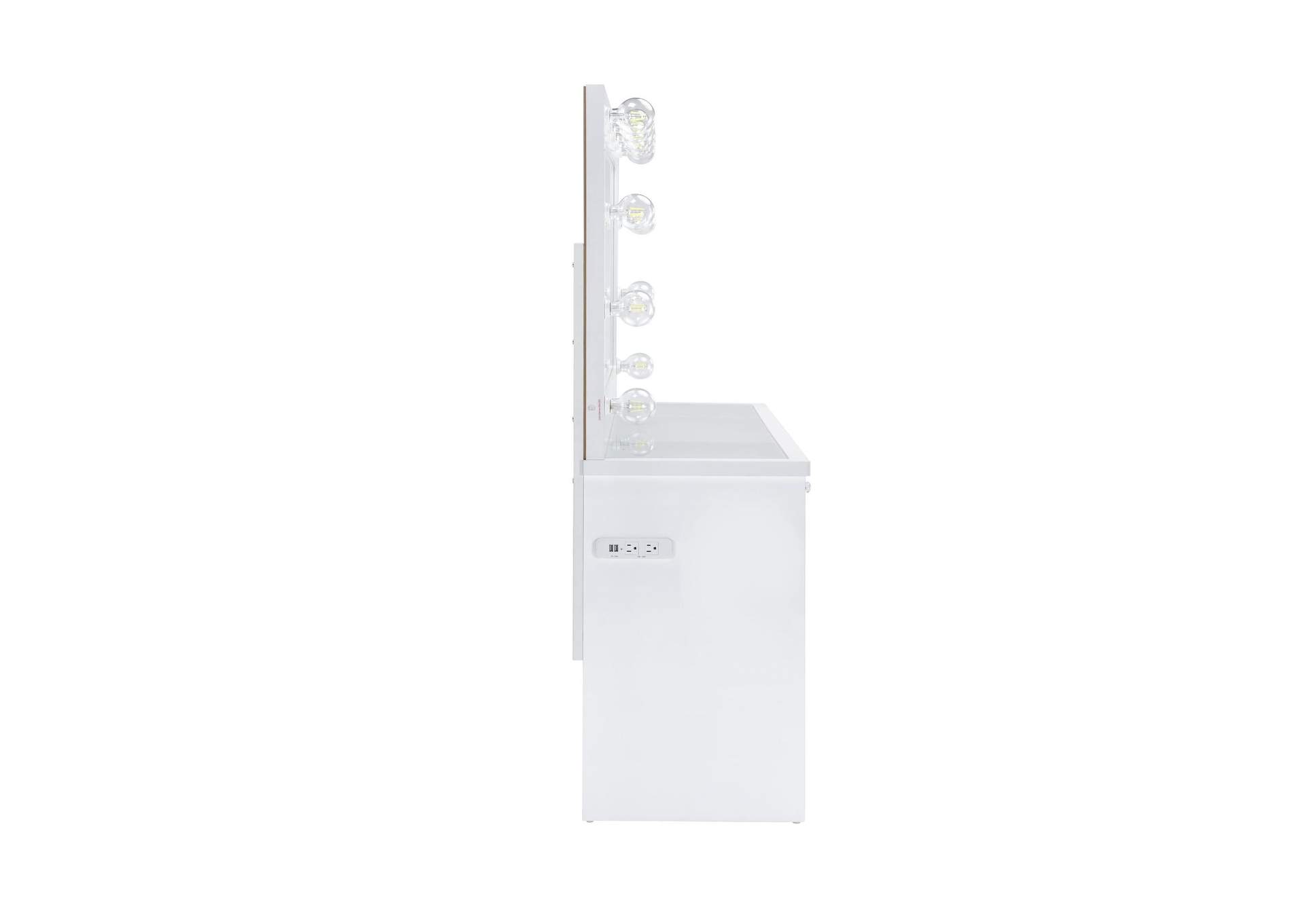 Ariana Complete Dressing Table With Lightbulbs image 12