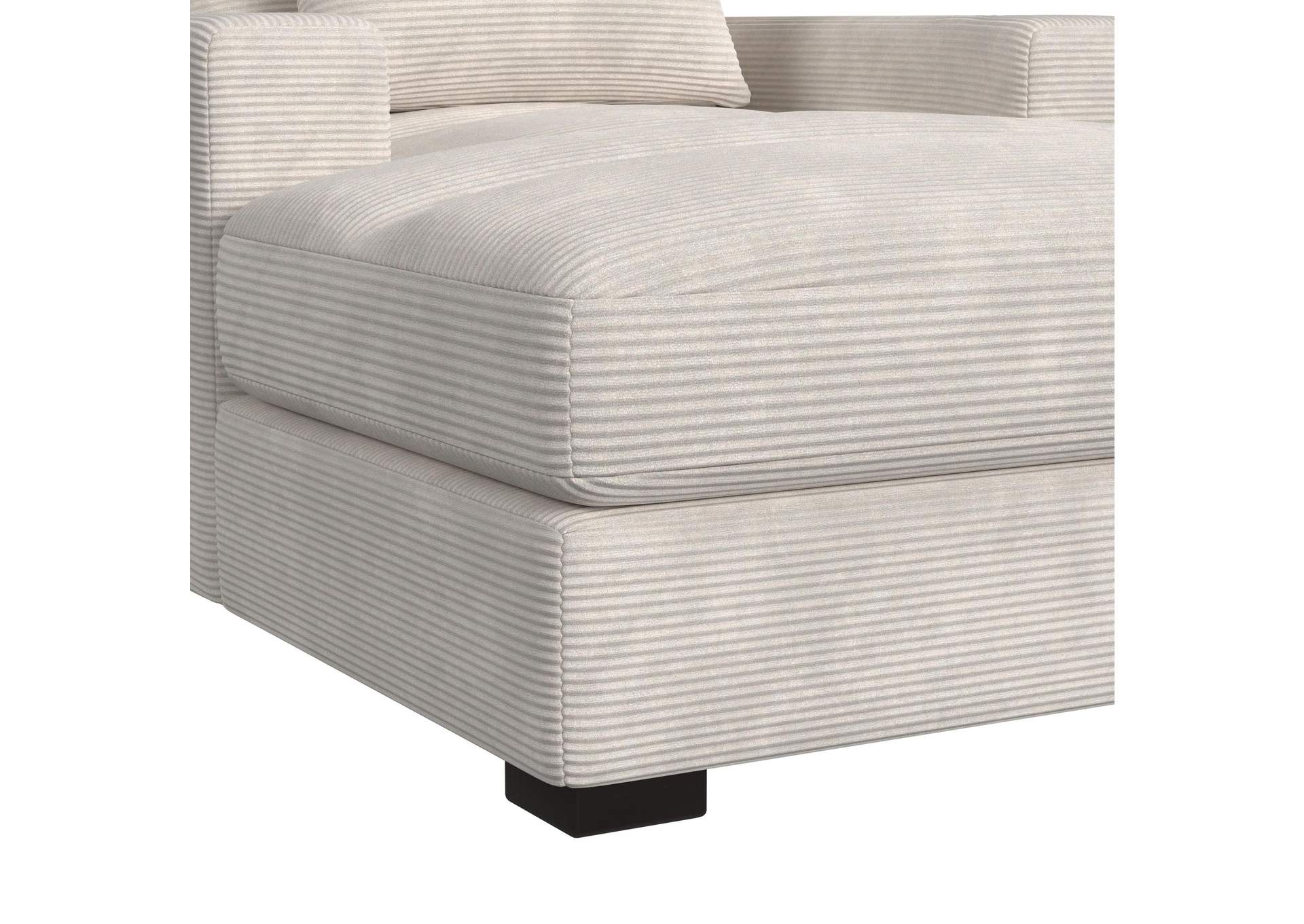 Arizona Chaise With 1 Pillow 20 2 Cupholders And 2 USB In Steno Beige