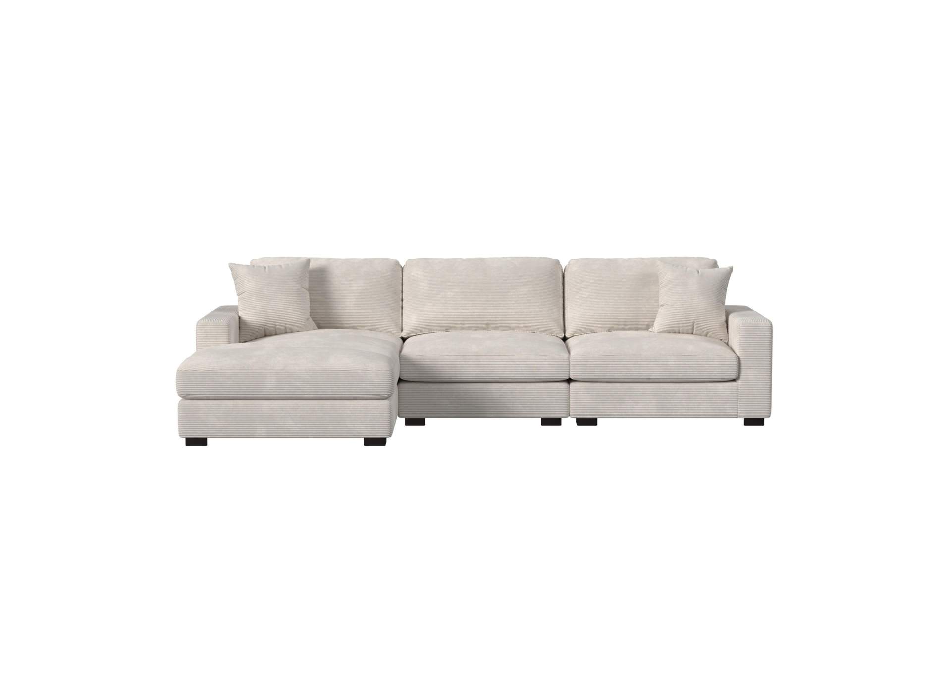 Arizona Modular 3 Piece Sectional Set With Left Hand Facing Chaise In Steno Beige image 4