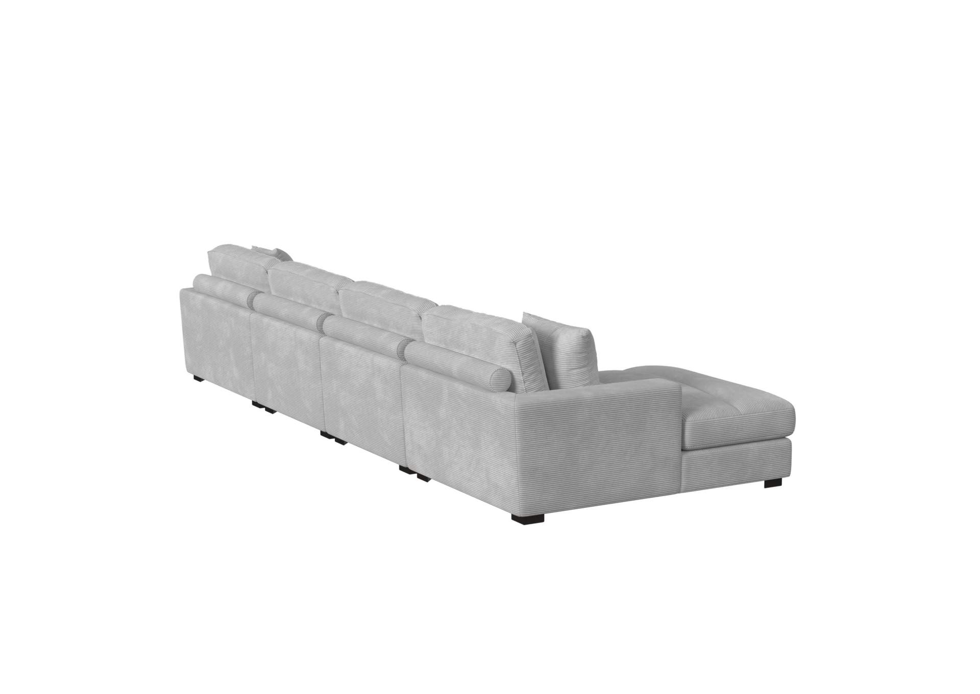 Arizona Modular 4 Piece Sectional Set With Left Hand Facing Chaise In Steno Stone image 5