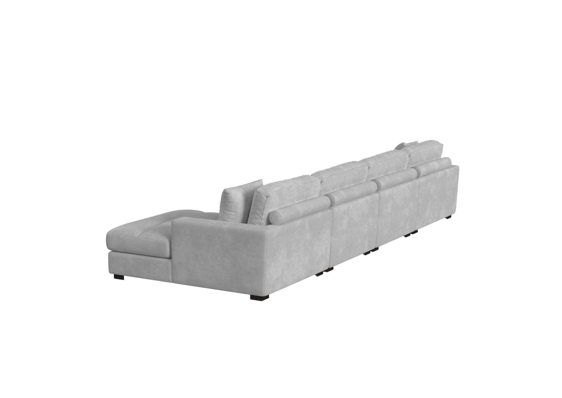 Arizona Modular 4 Piece Sectional Set With Right Hand Facing Chaise In Steno Stone image 5