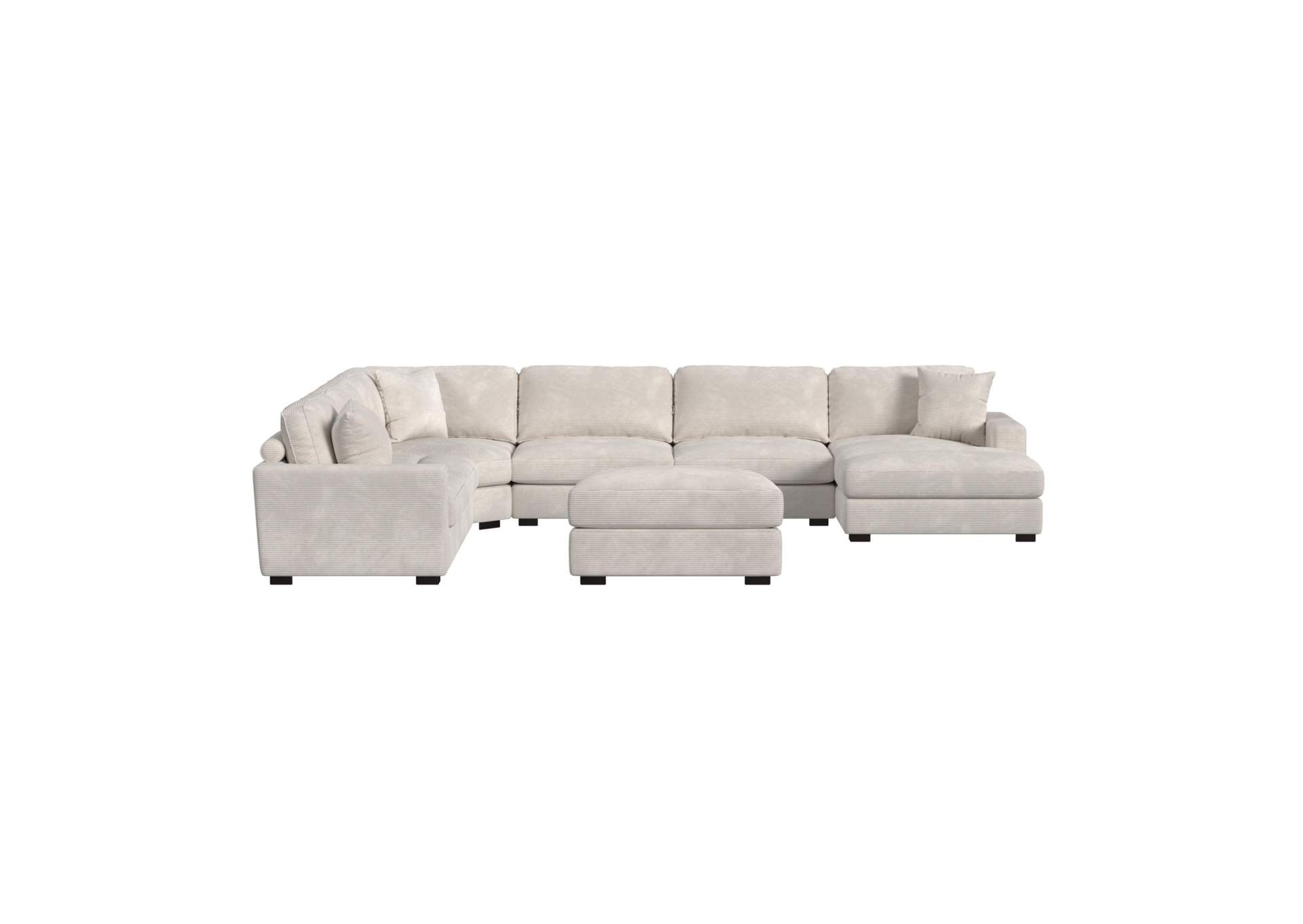 Arizona Modular 7 Piece Sectional Set With Right Hand Facing Chaise In Steno Beige image 3