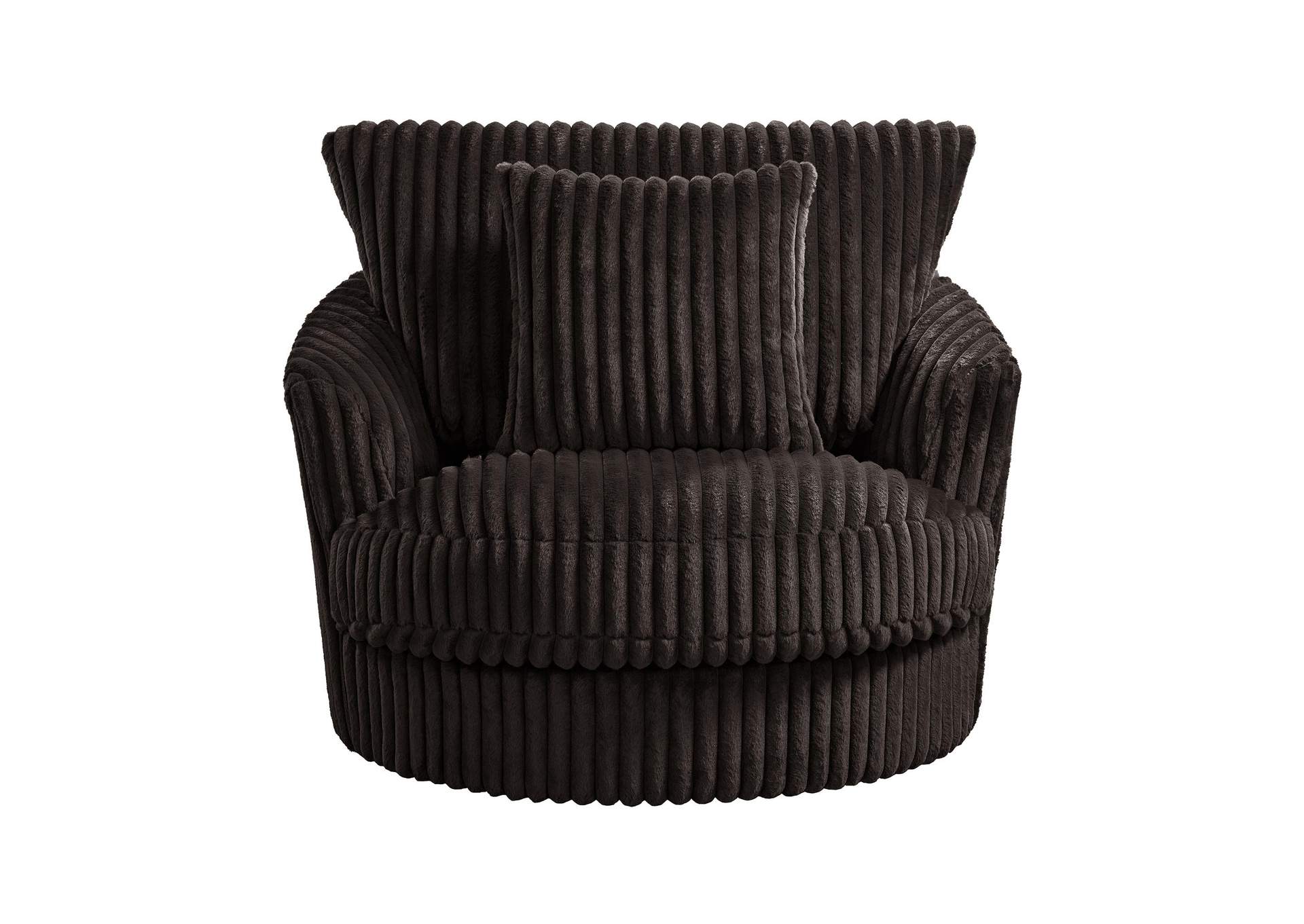 Arizona Swivel Chair With 1 Pillow 20 In Grand Cord Espresso image 4